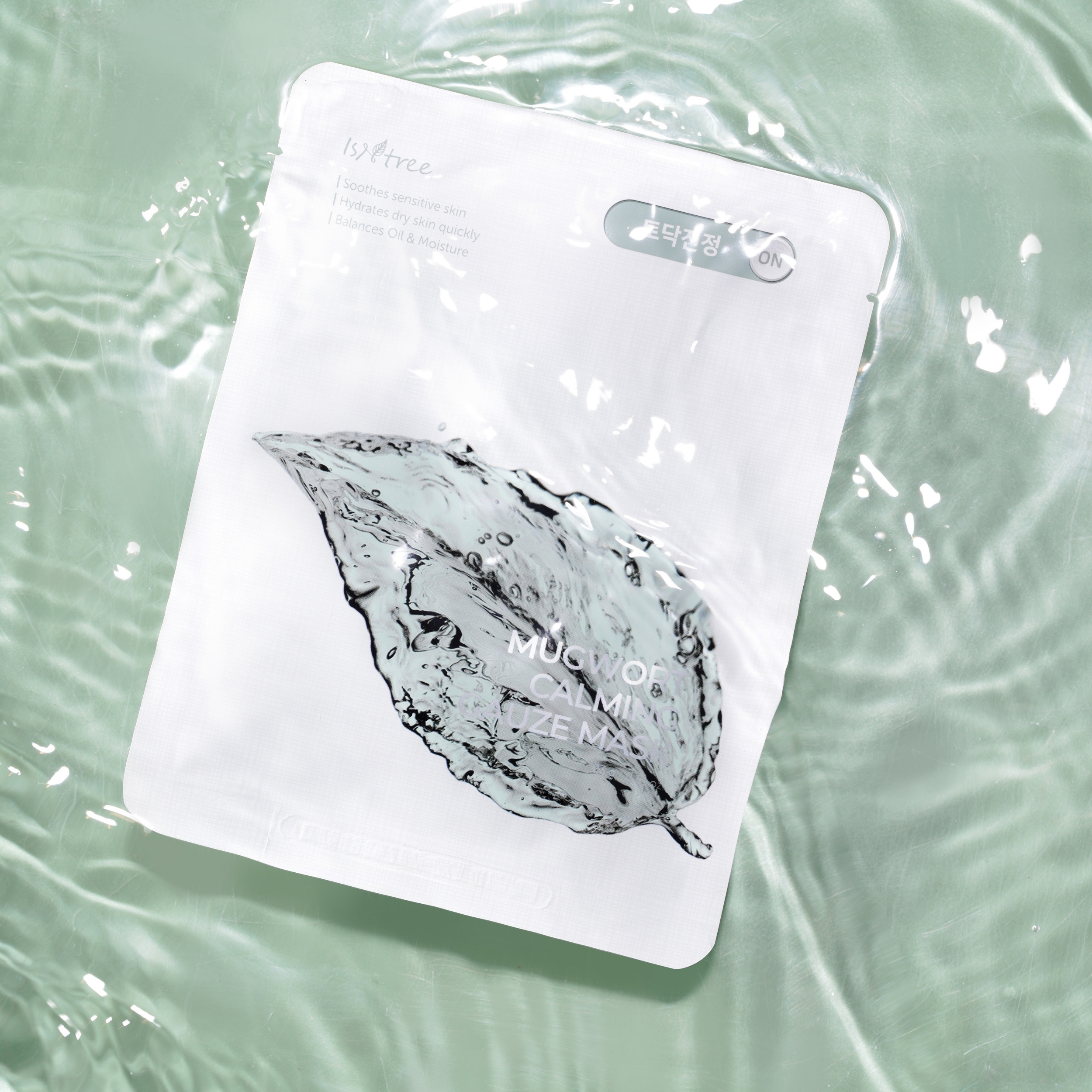 Isntree Mugwort Calming Gauze Mask, 10 stk.