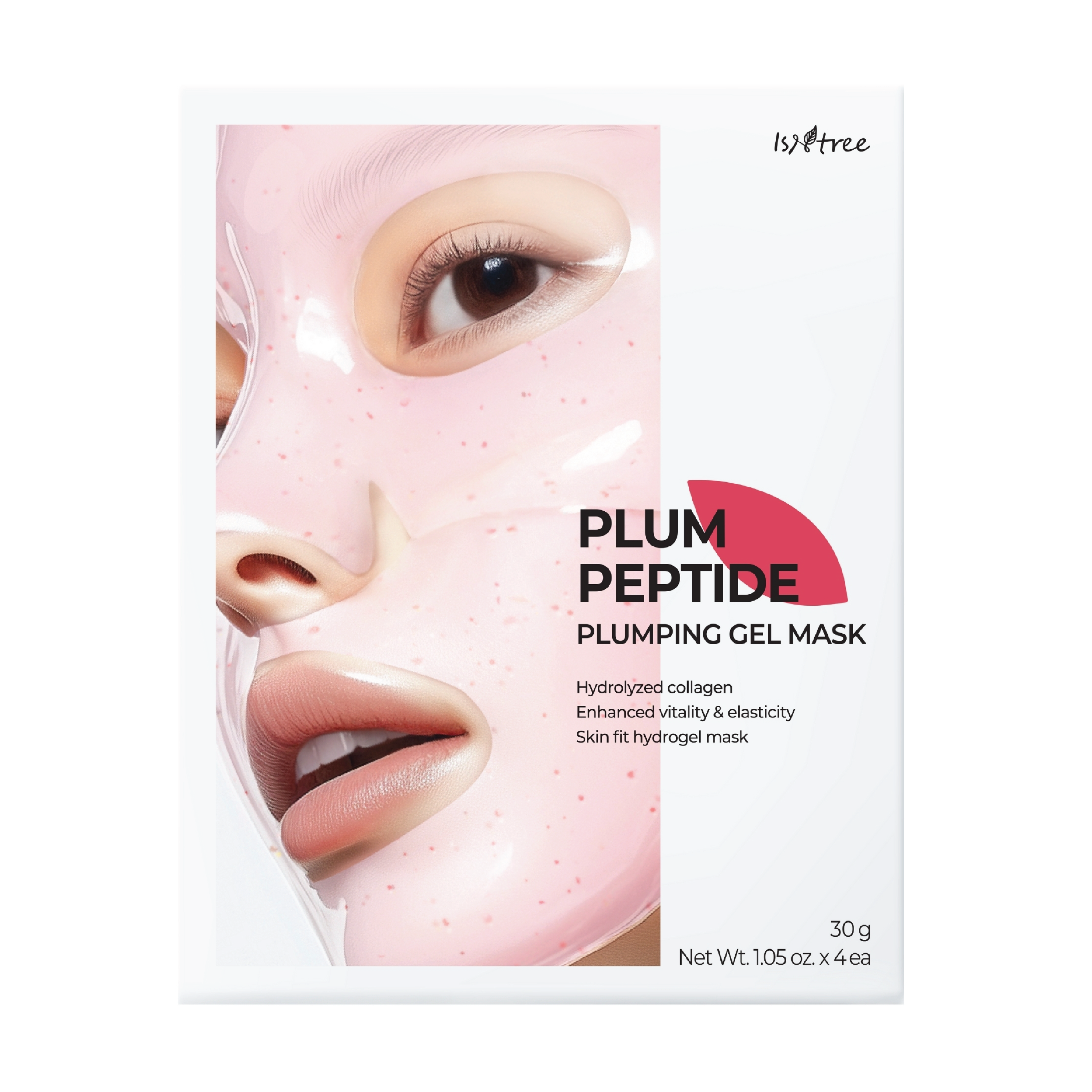 Isntree Plum Peptide Plumping Gel Mask, 4 stk.