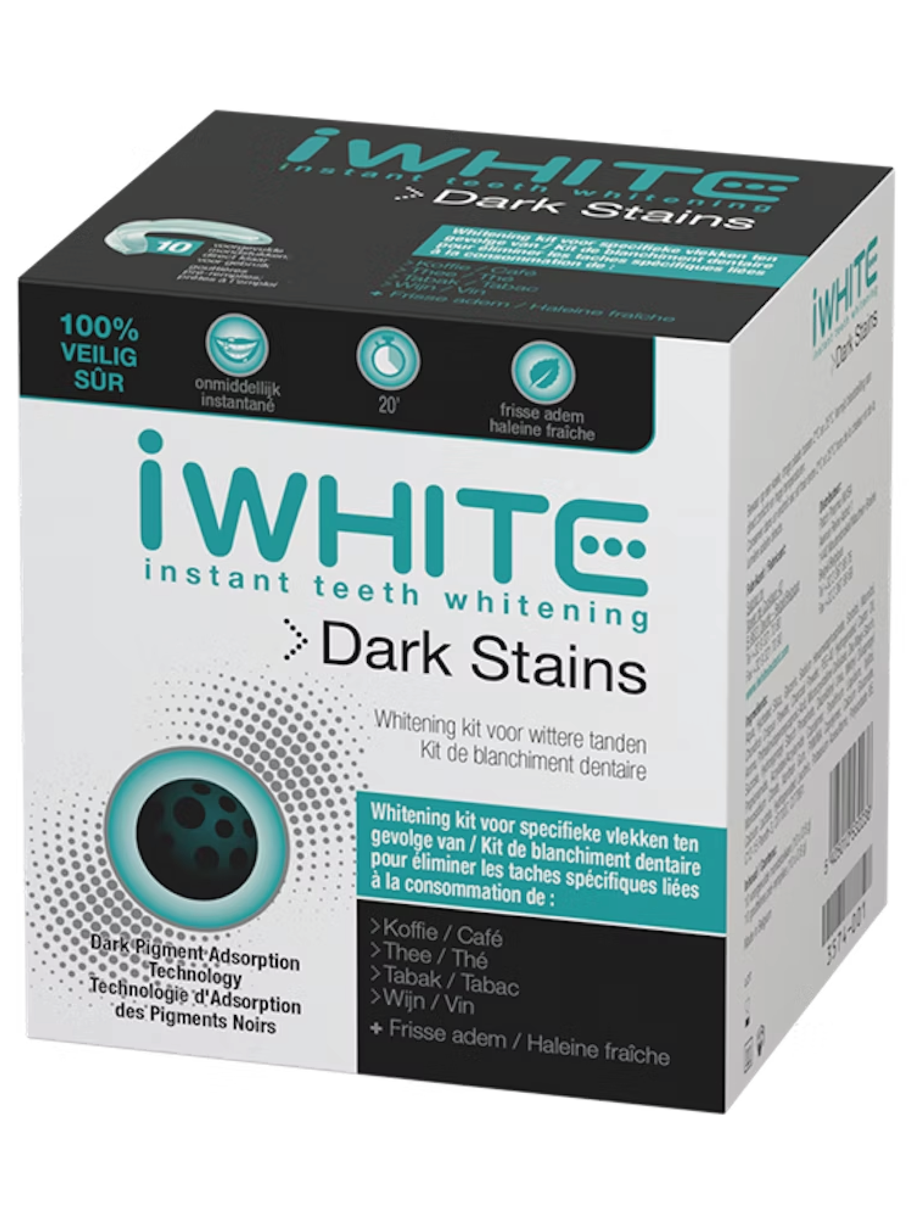 iWhite Dark Stains Whitening Kit, 10x0,8