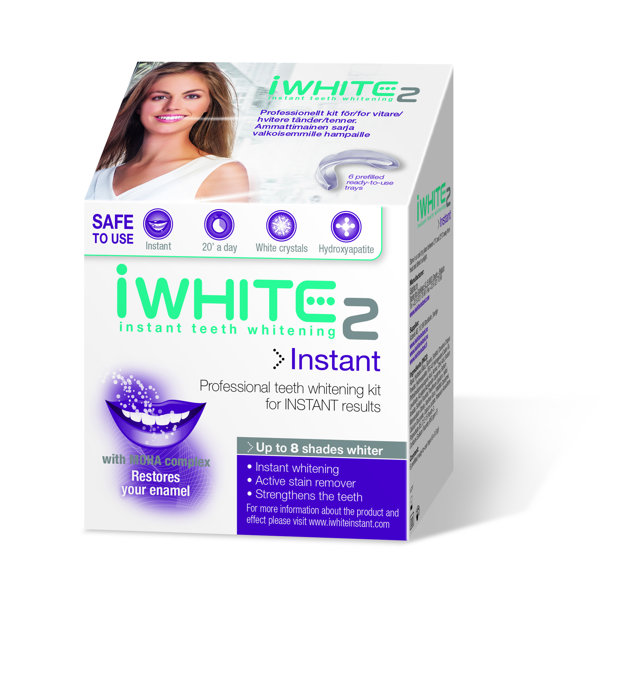 iWhite Instant 2 teeth Whitening, 6x0,8 gram