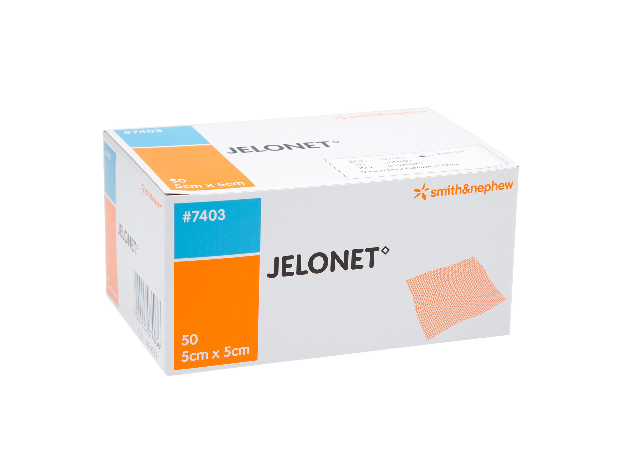 Jelonet Steril vaselinkompress 5 x 5 cm, 50 stk