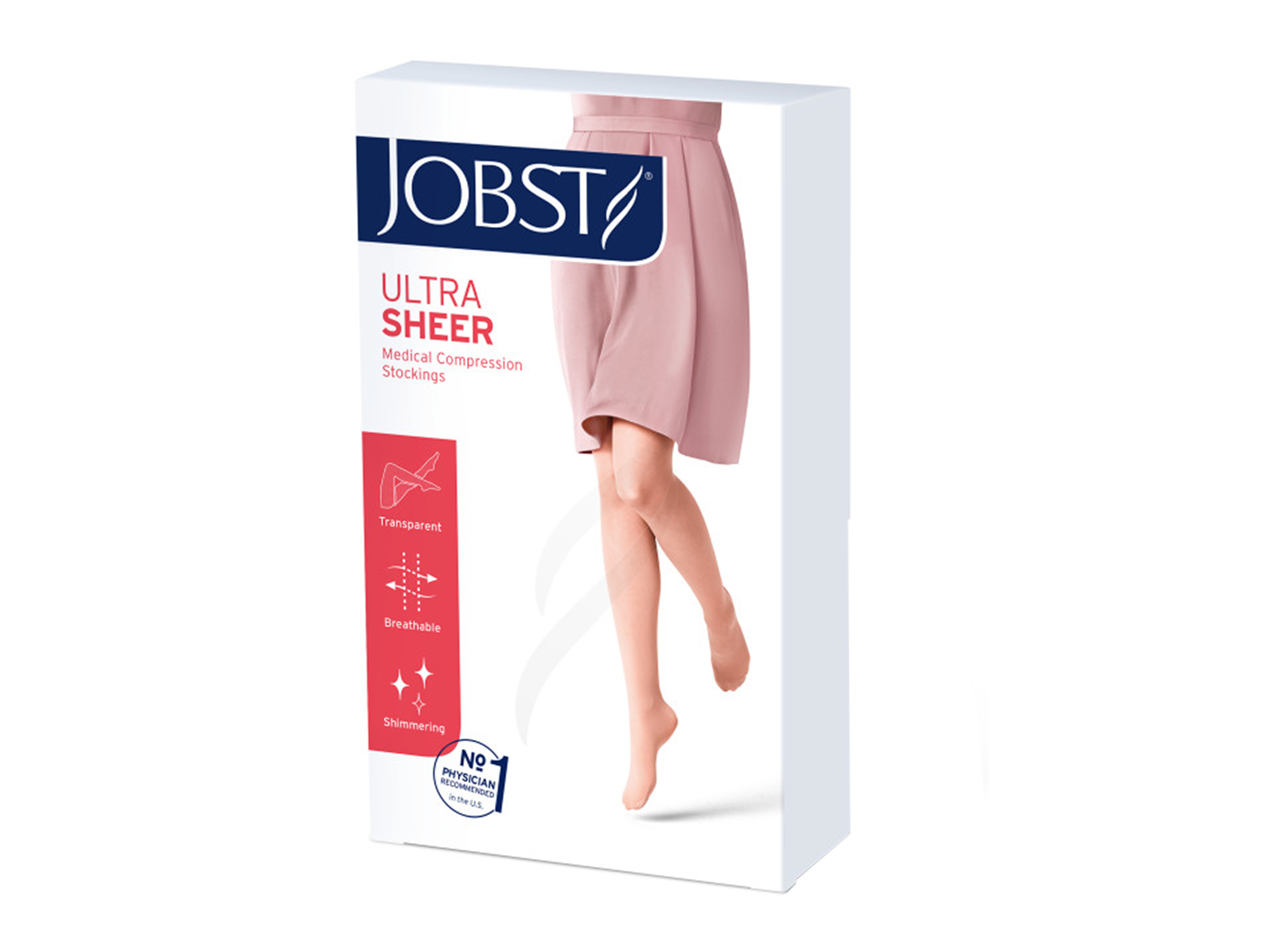 JOBST Ultra Sheer knestrømpe klasse1, Small, natural, 1 par