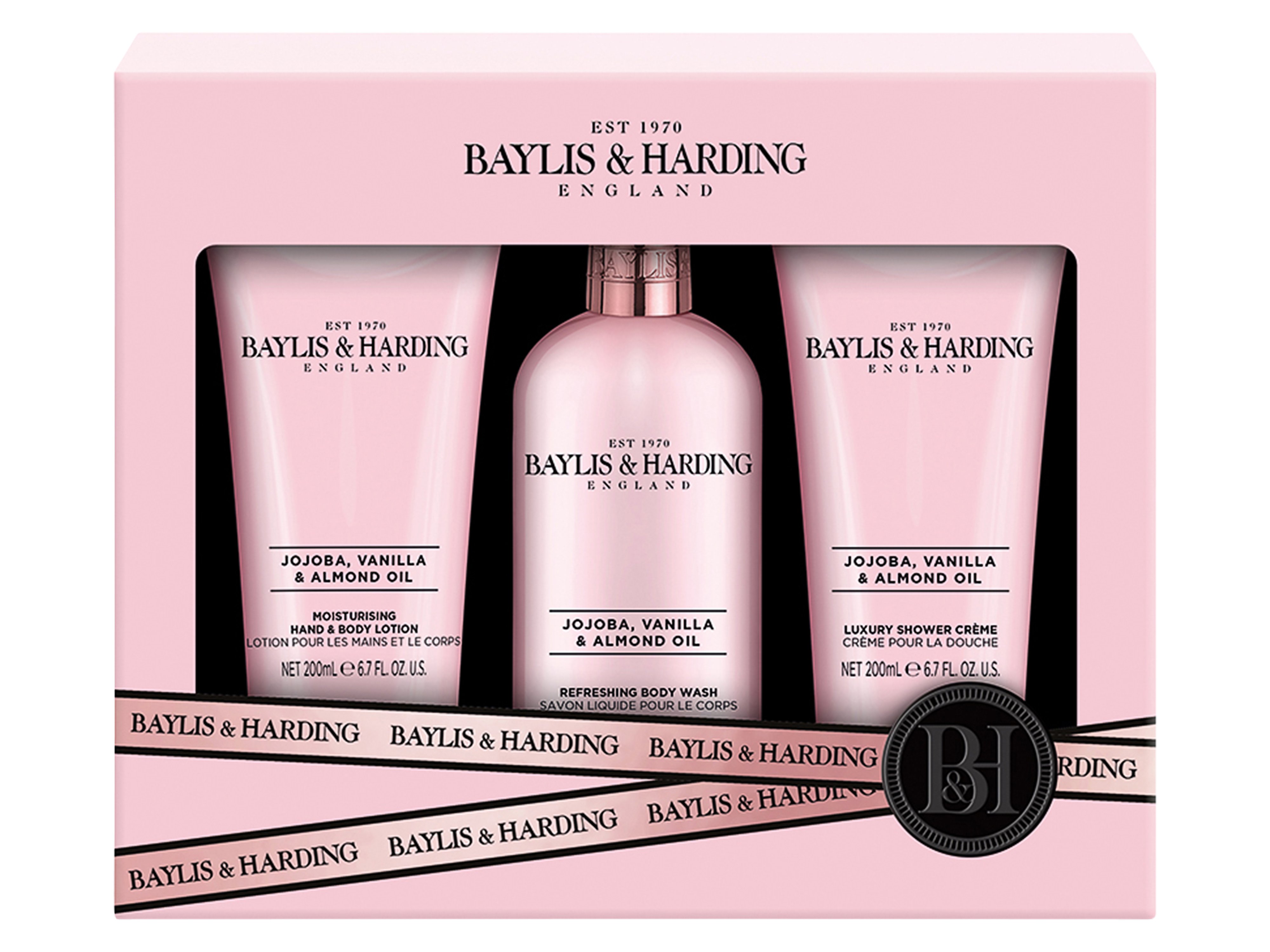 Baylis & Harding Jojoba, Vanilla & Almond Oil 3 Piece Set, Gavesett