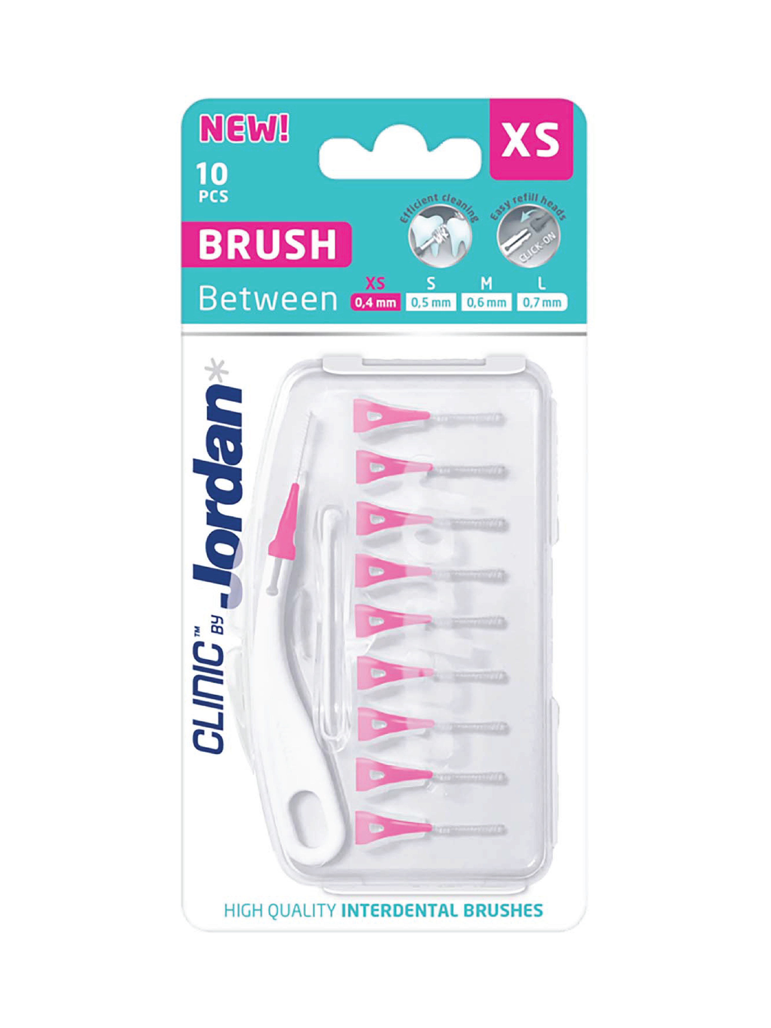 Jordan Clinic Brush Between XS - 0,4 mm, 10 stk