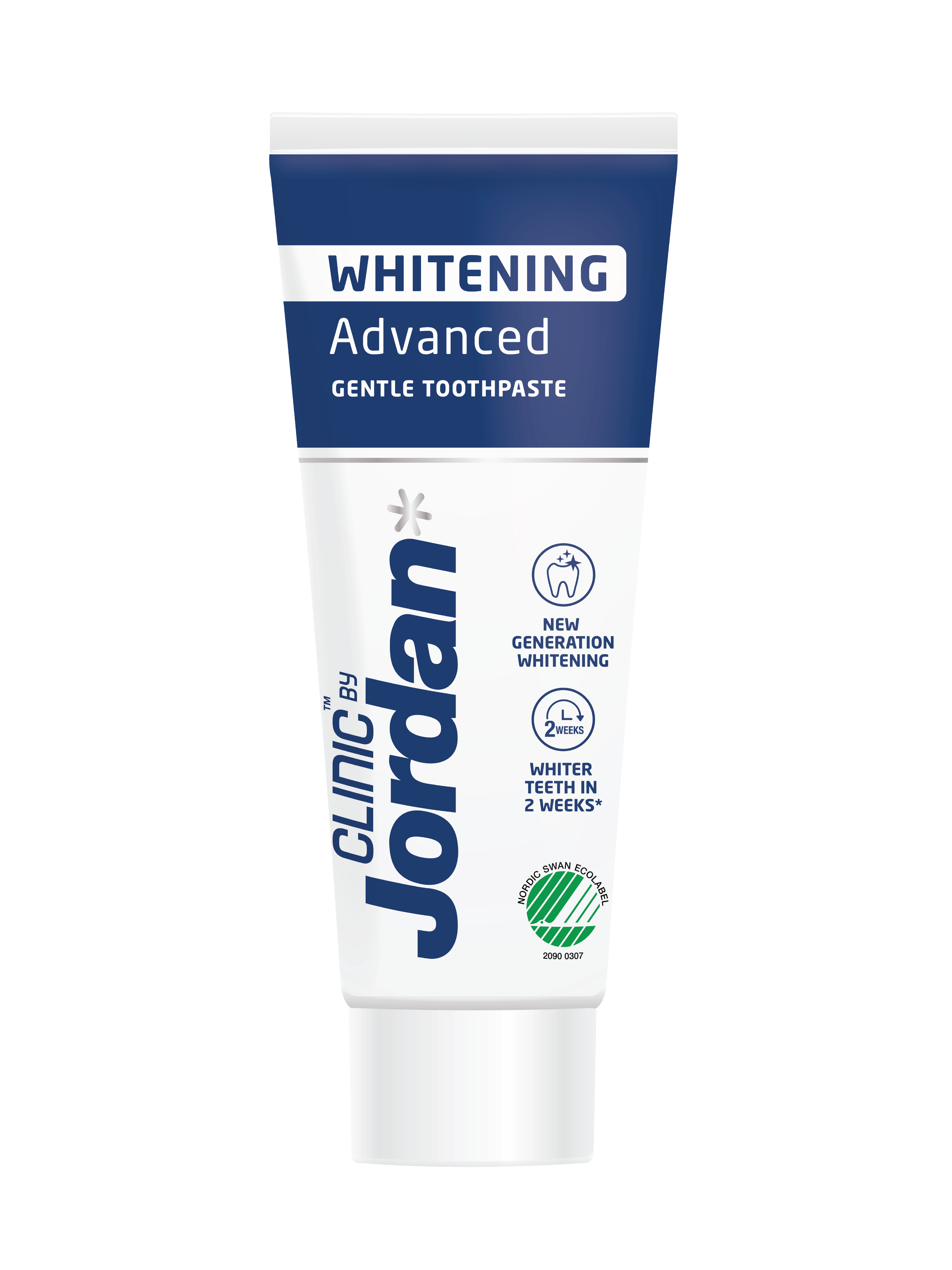 Jordan Whitening Advanced Gentle Tannkrem, 75 ml