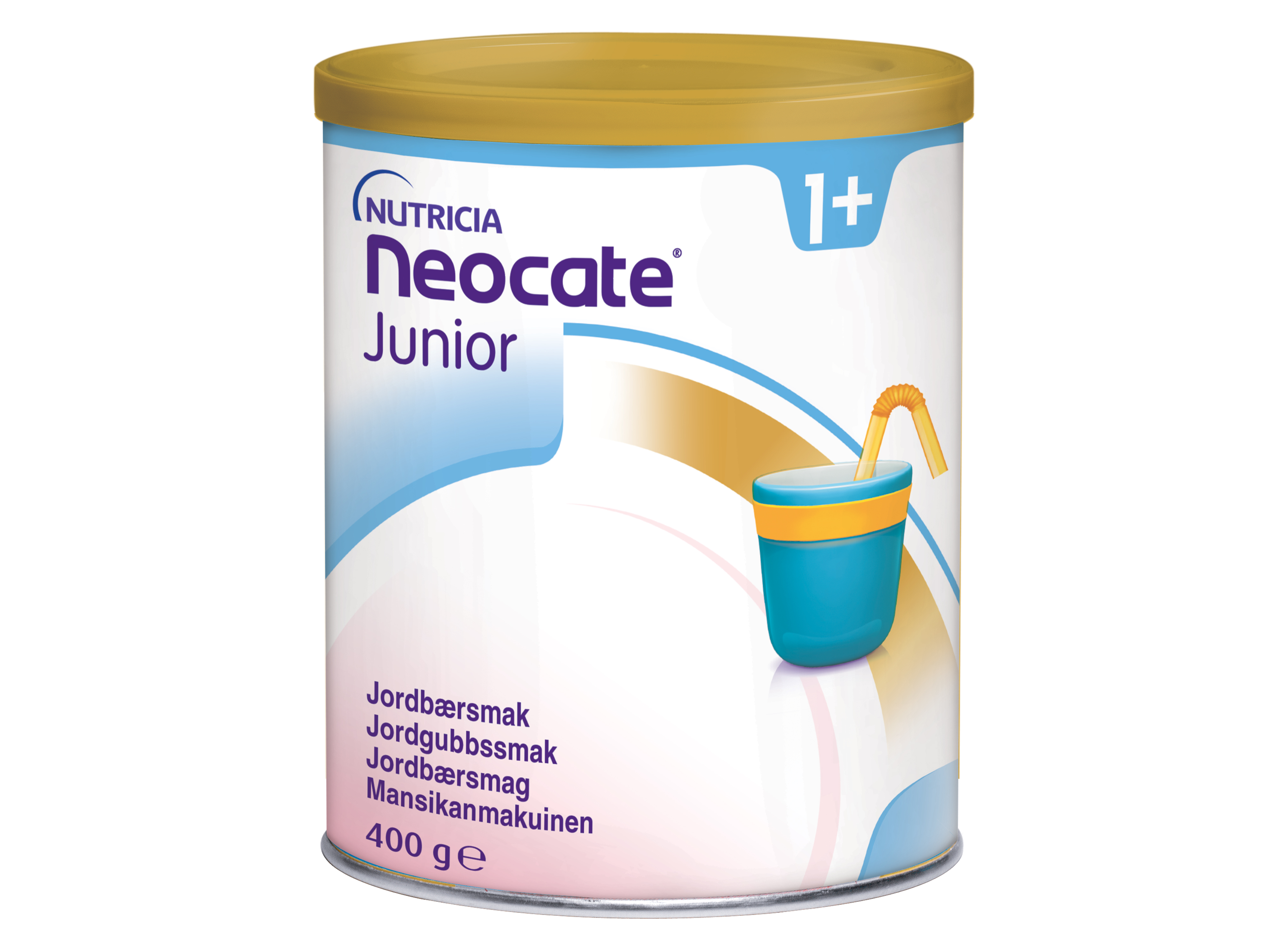 Neocate Junior, ernæringspulver til barn 1-10 år, Jordbær, 400 gram