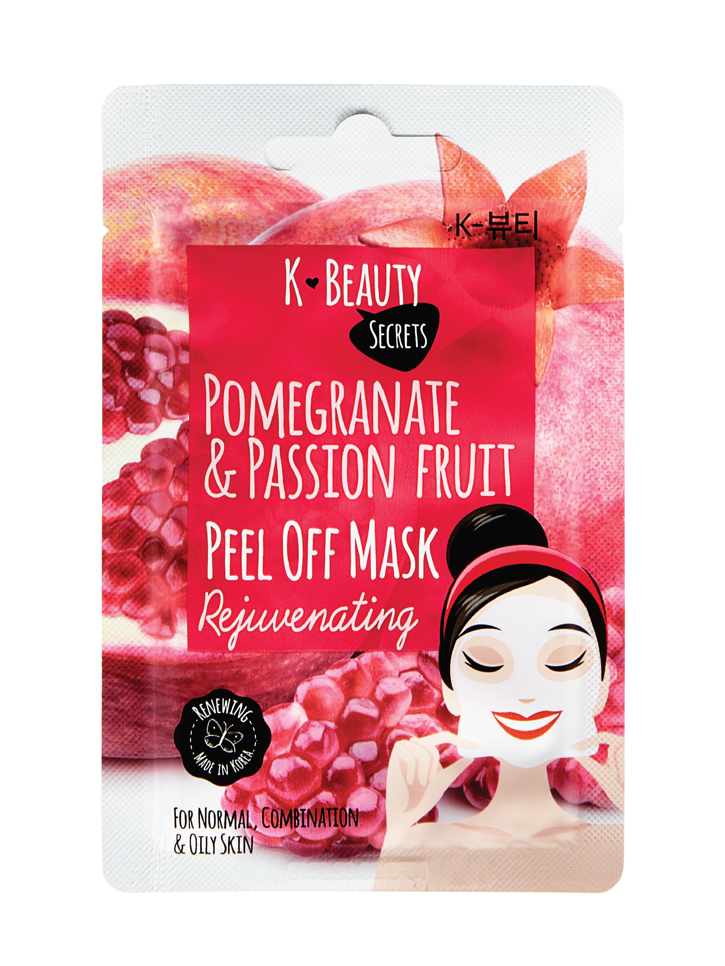 K-Beauty Secrets Pom&Pass Peel Off Mask, 1 stk.