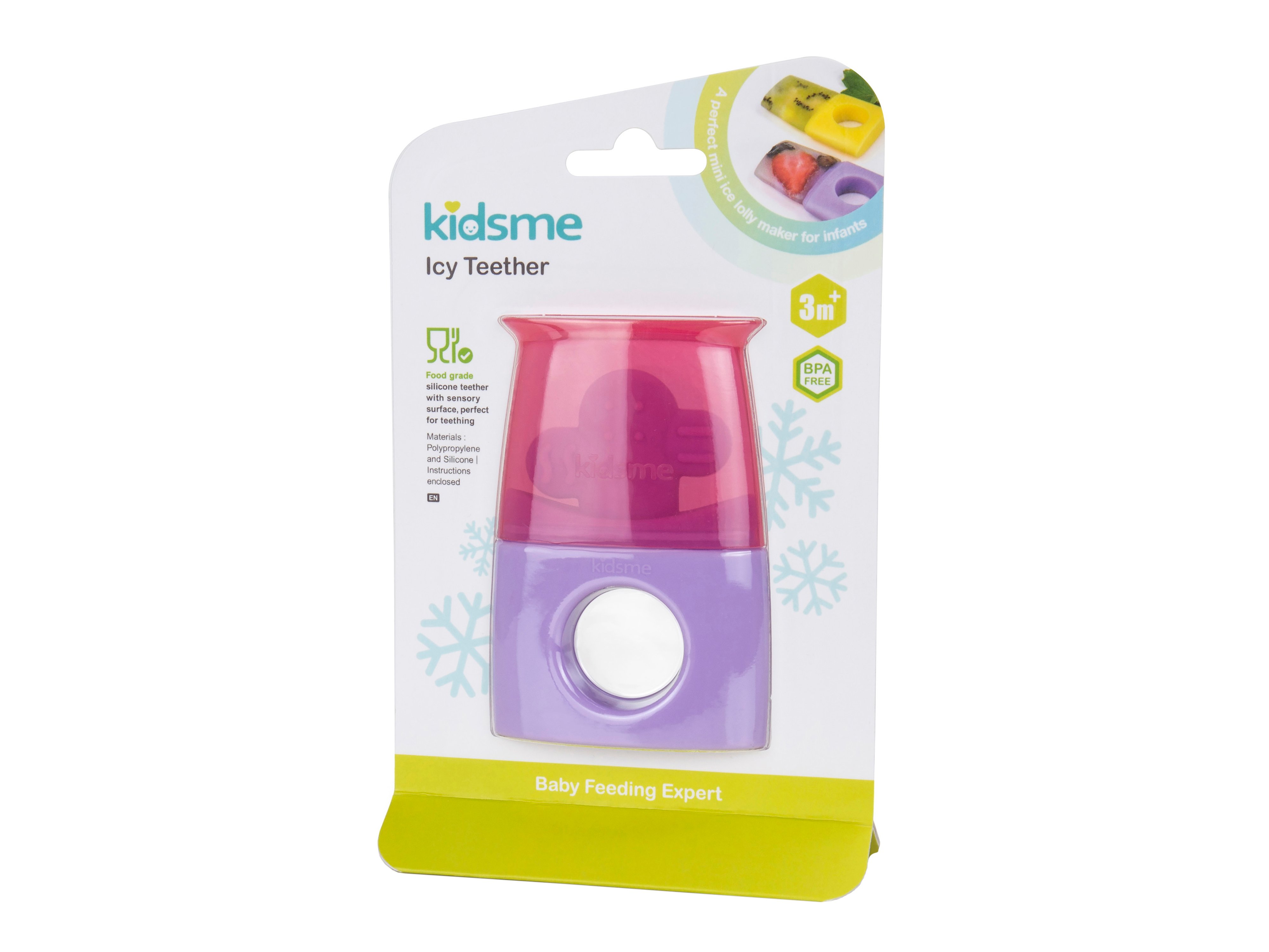 Kidsme Icy Teether, Lilla, 1 stk.