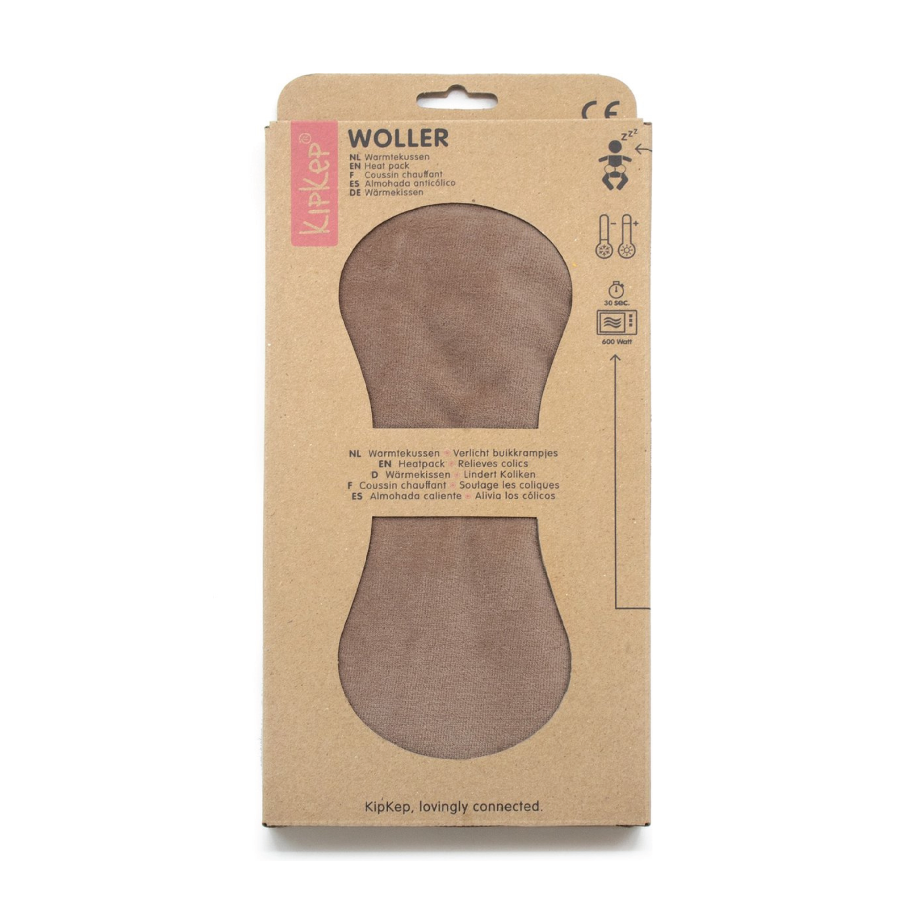 KipKep Woller Varmepute, Coffee, 1 stk.