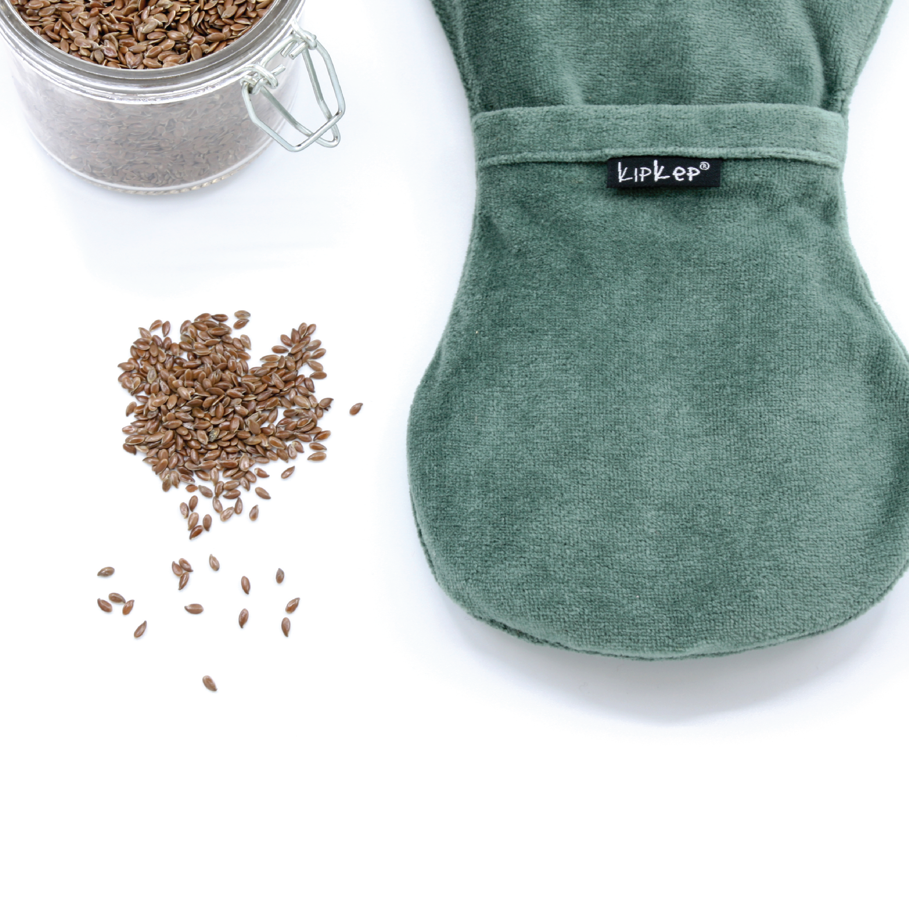 KipKep Woller Varmepute, Calming Green, 1 stk.