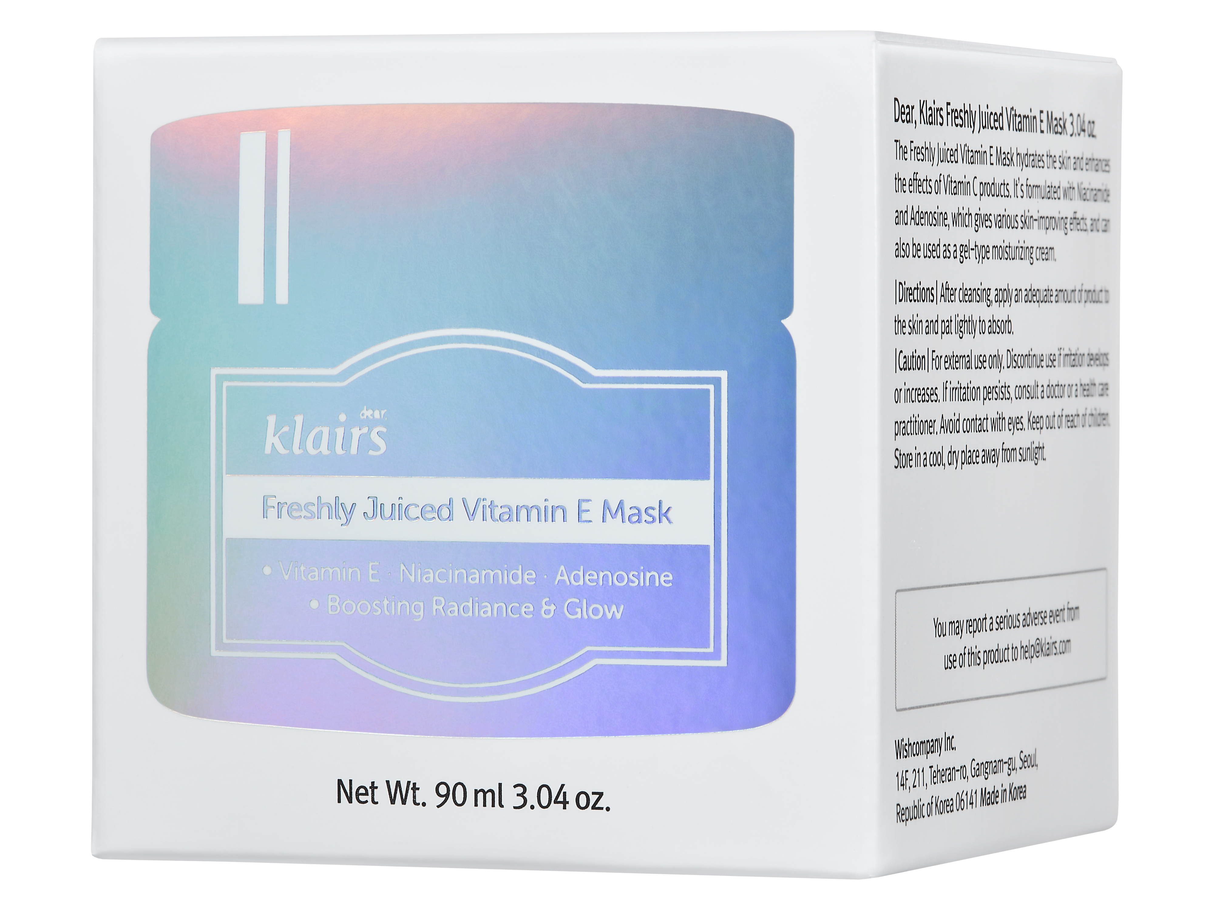 Klairs Freshly Juiced Vitamin-E Mask, 90 ml