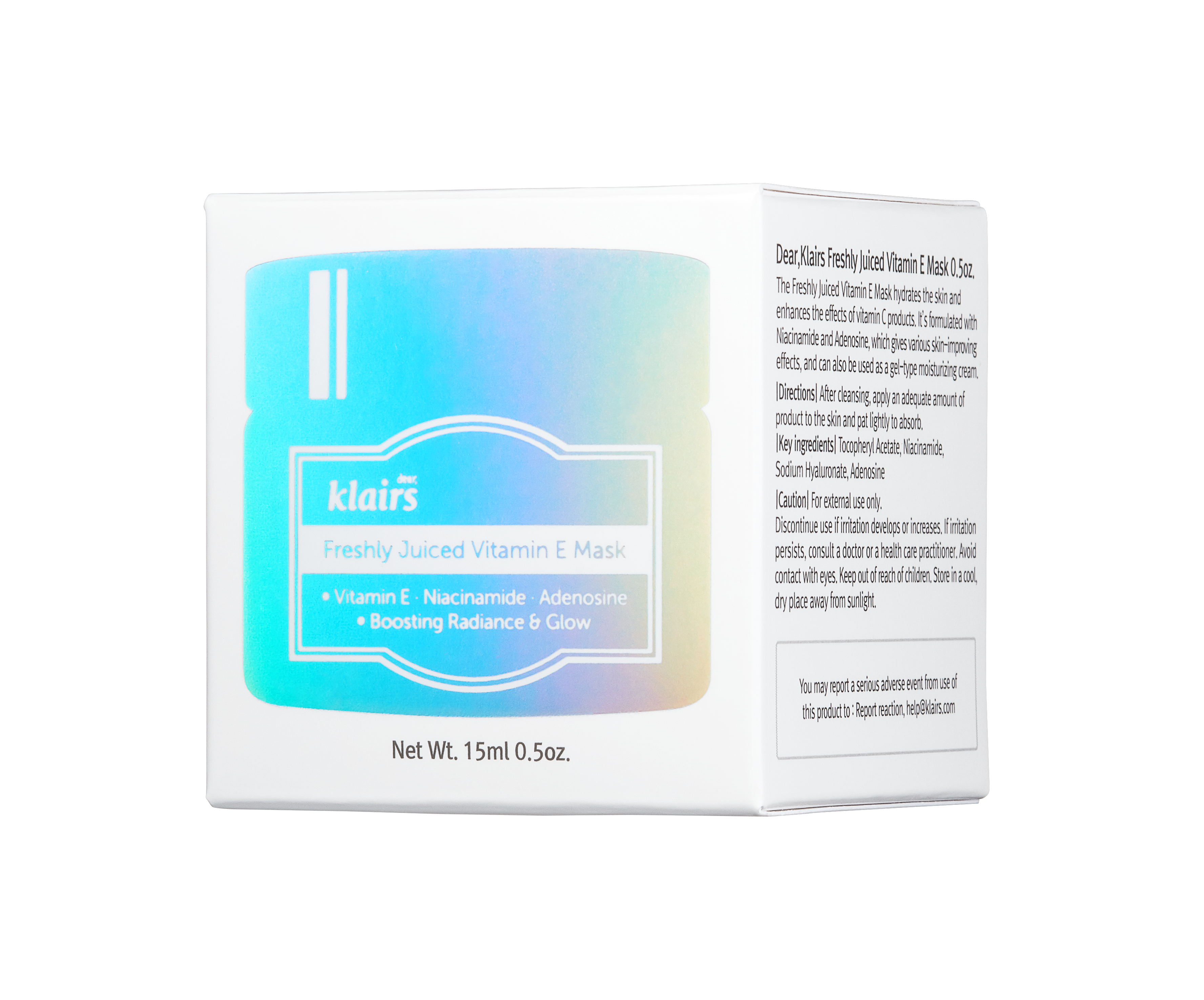 Klairs Freshly Juiced Vitamin E Mask Mini, 15 ml