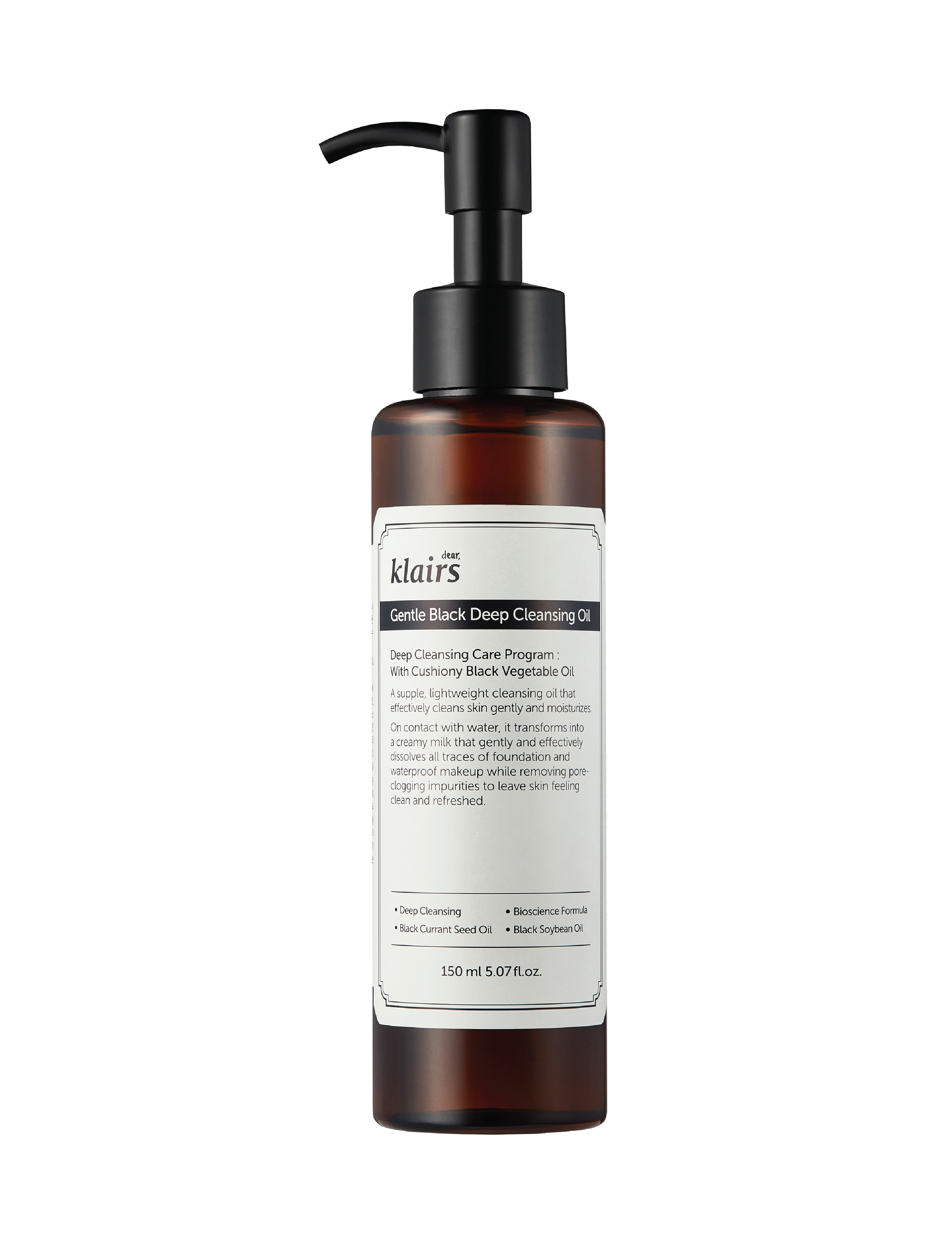 Klairs Gentle Black Deep Cleansing Oil, 150 ml