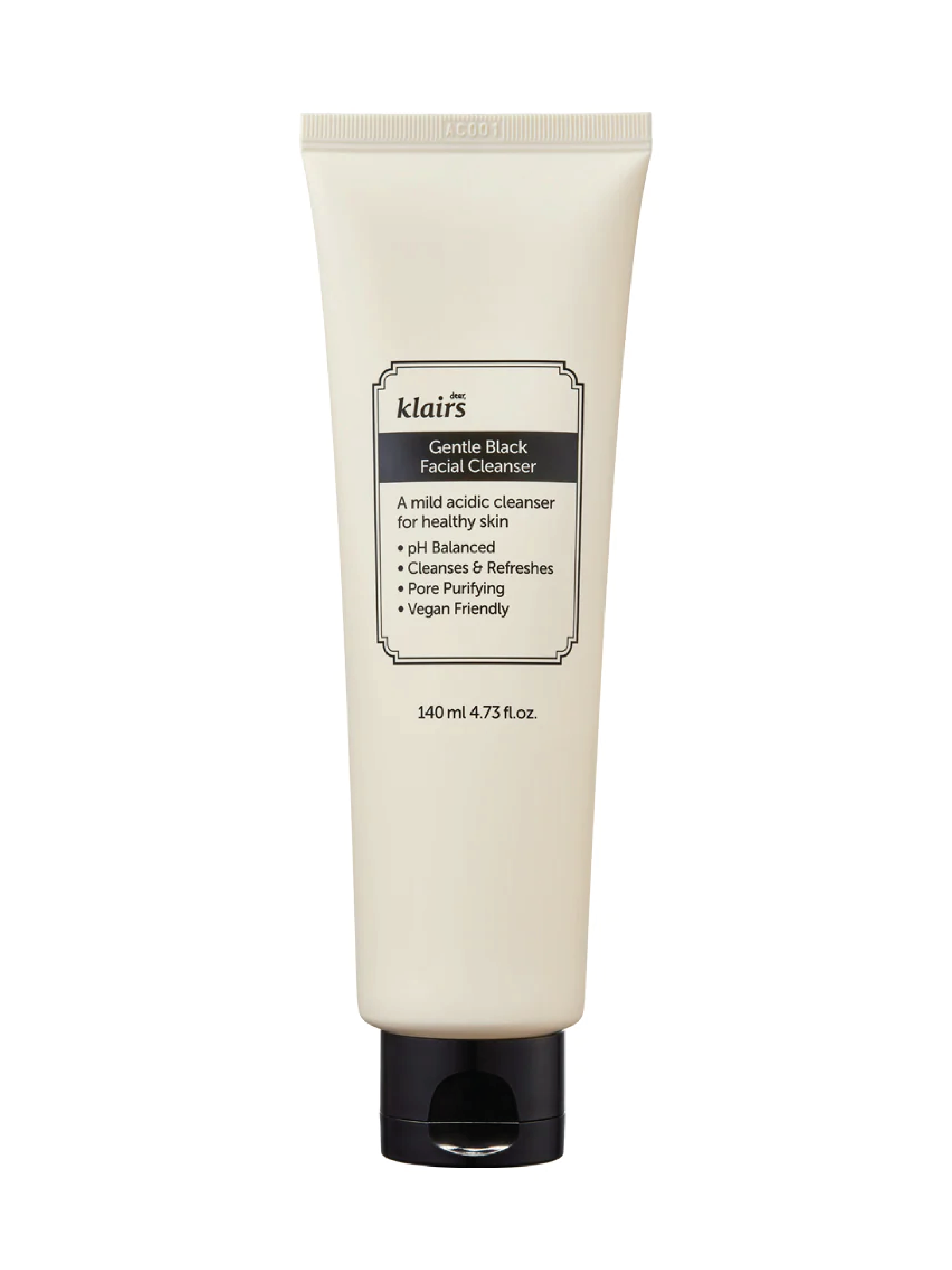 Klairs Gentle Black Facial Cleanser, 140 ml