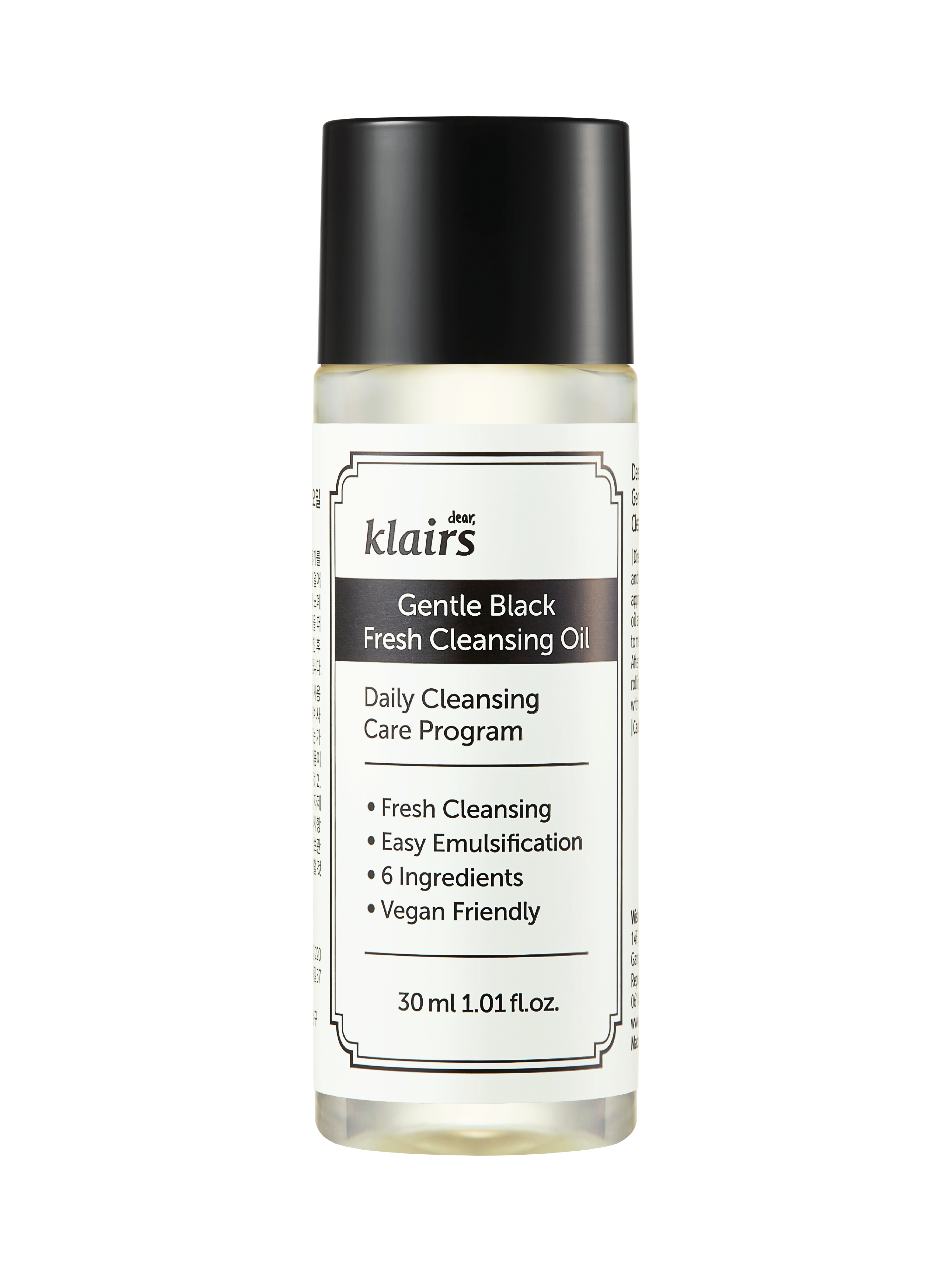 Klairs Gentle Black Fresh Cleansing Oil, 30 ml