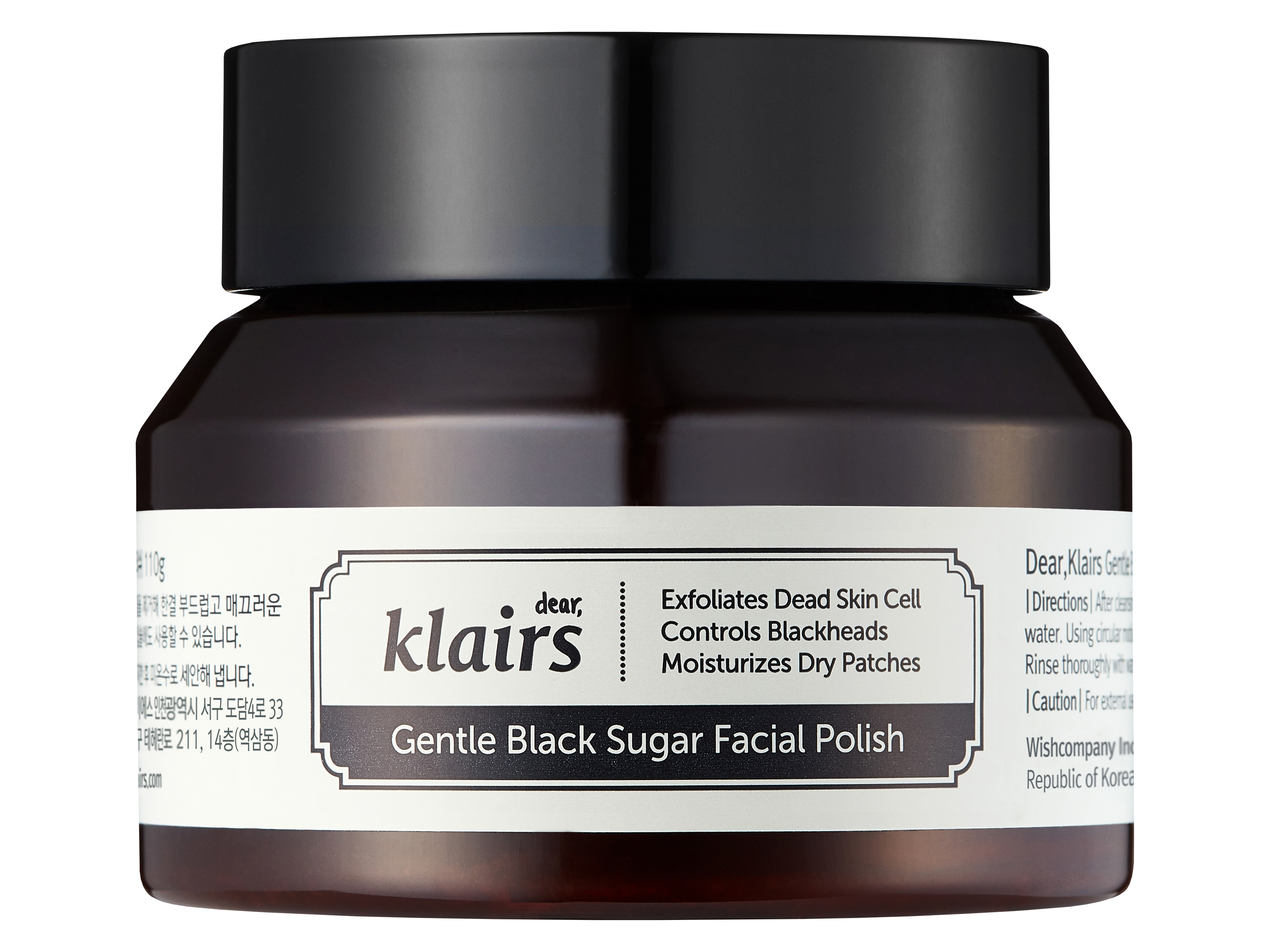 Klairs Gentle Black Sugar Facial Polish, 110 g