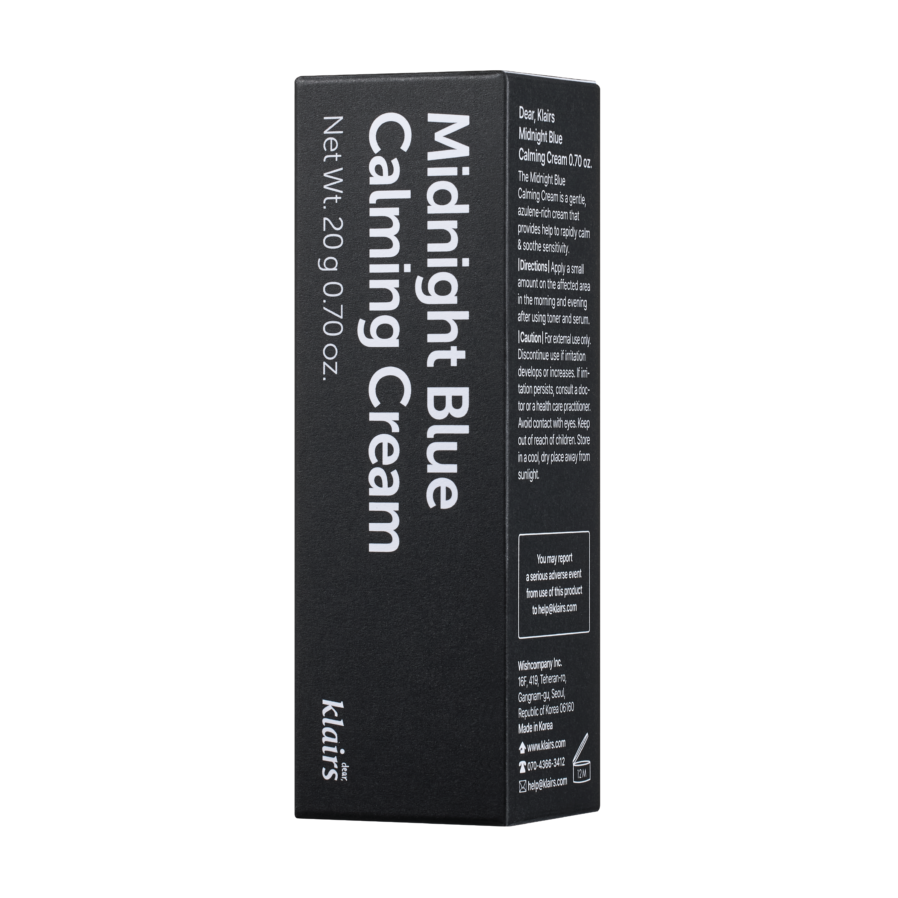 Klairs Midnight Blue Calming Cream, 20 g