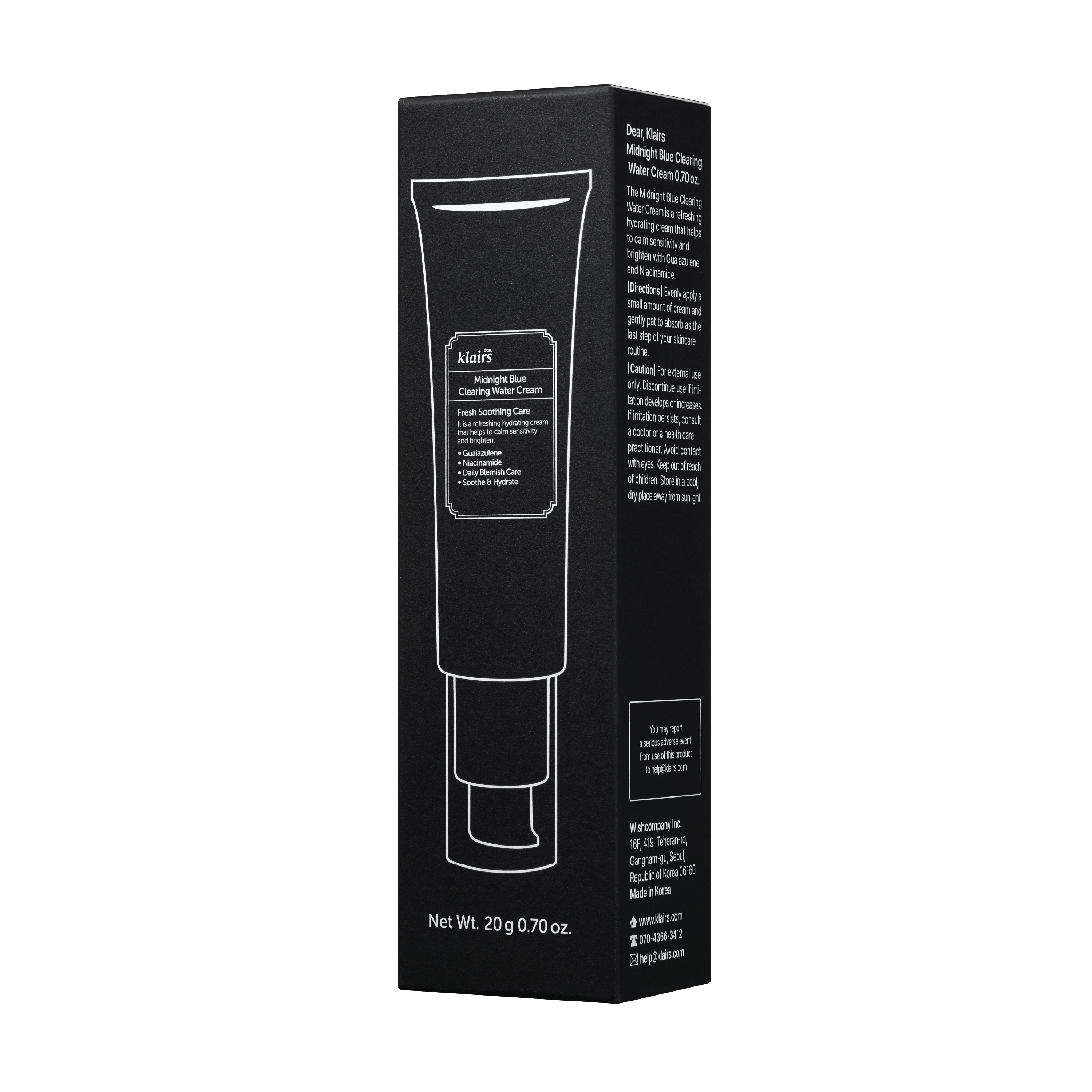 Klairs Midnight Blue Clearing Water Cream, 20 g