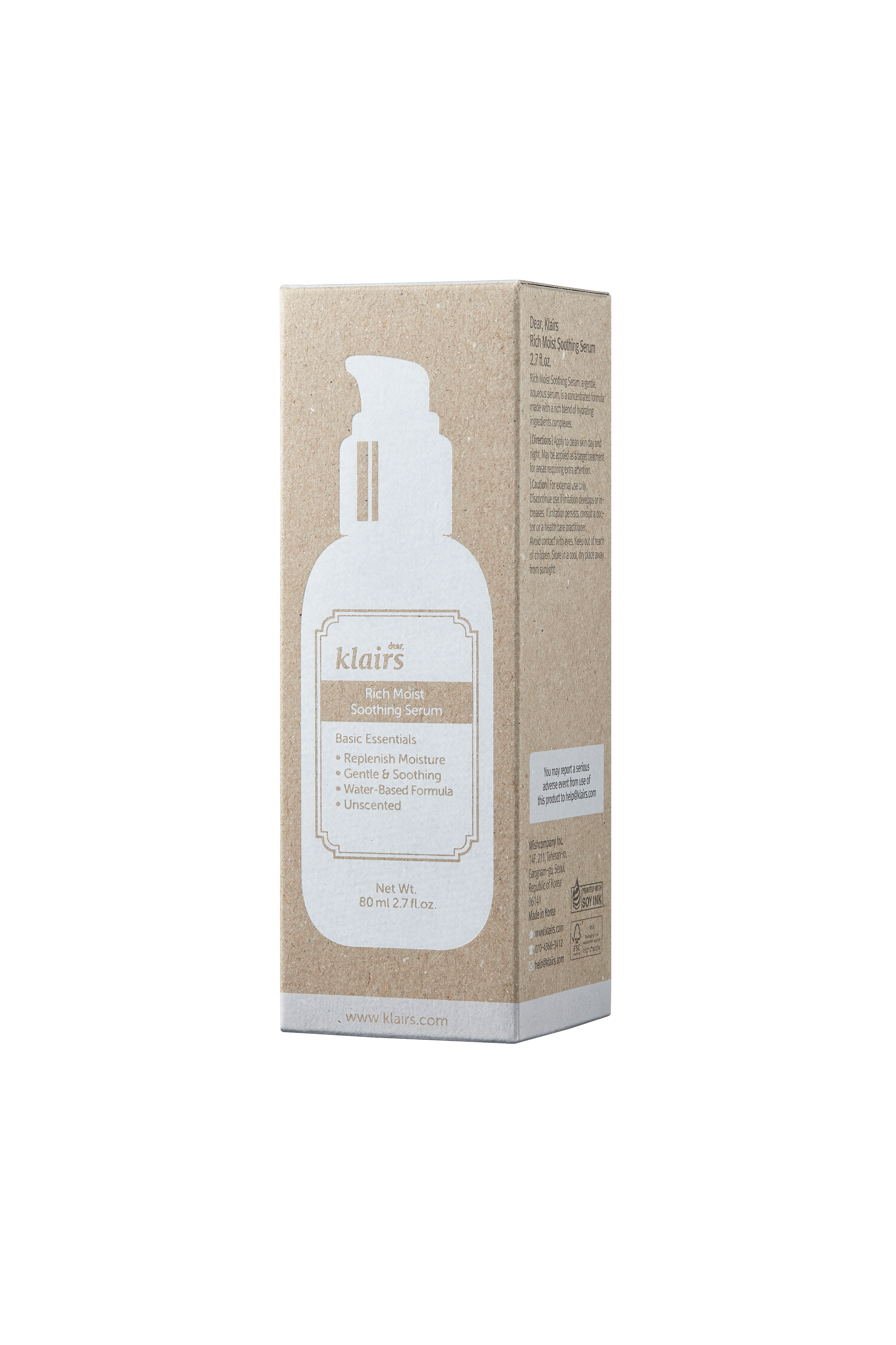 Klairs Rich Moist Soothing Serum, 80 ml