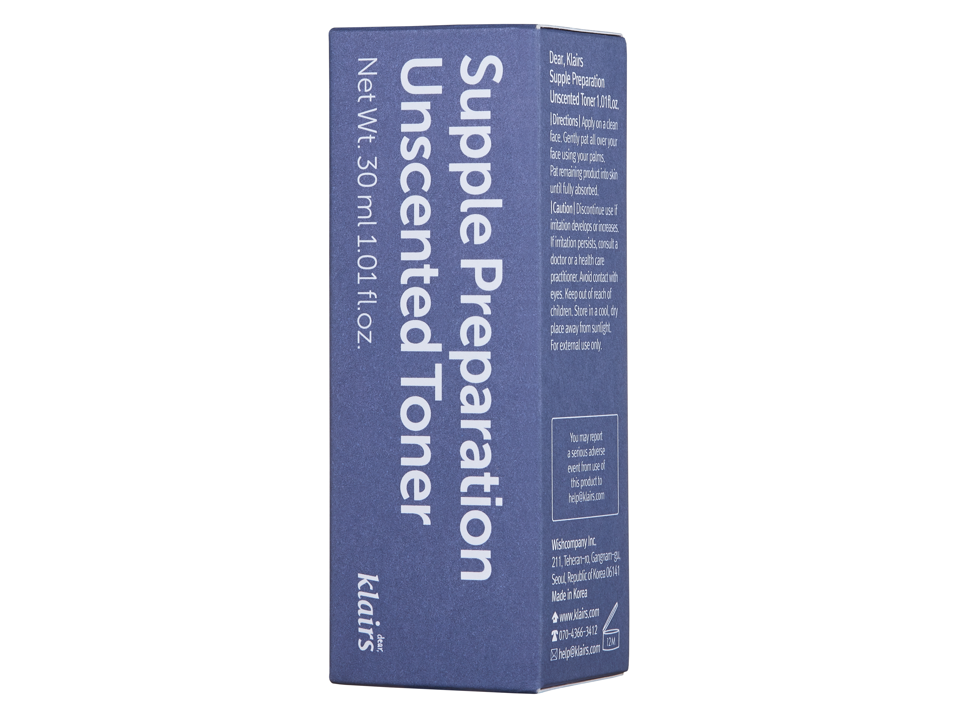 Klairs Supple Preparation Unscented Toner, 30 ml