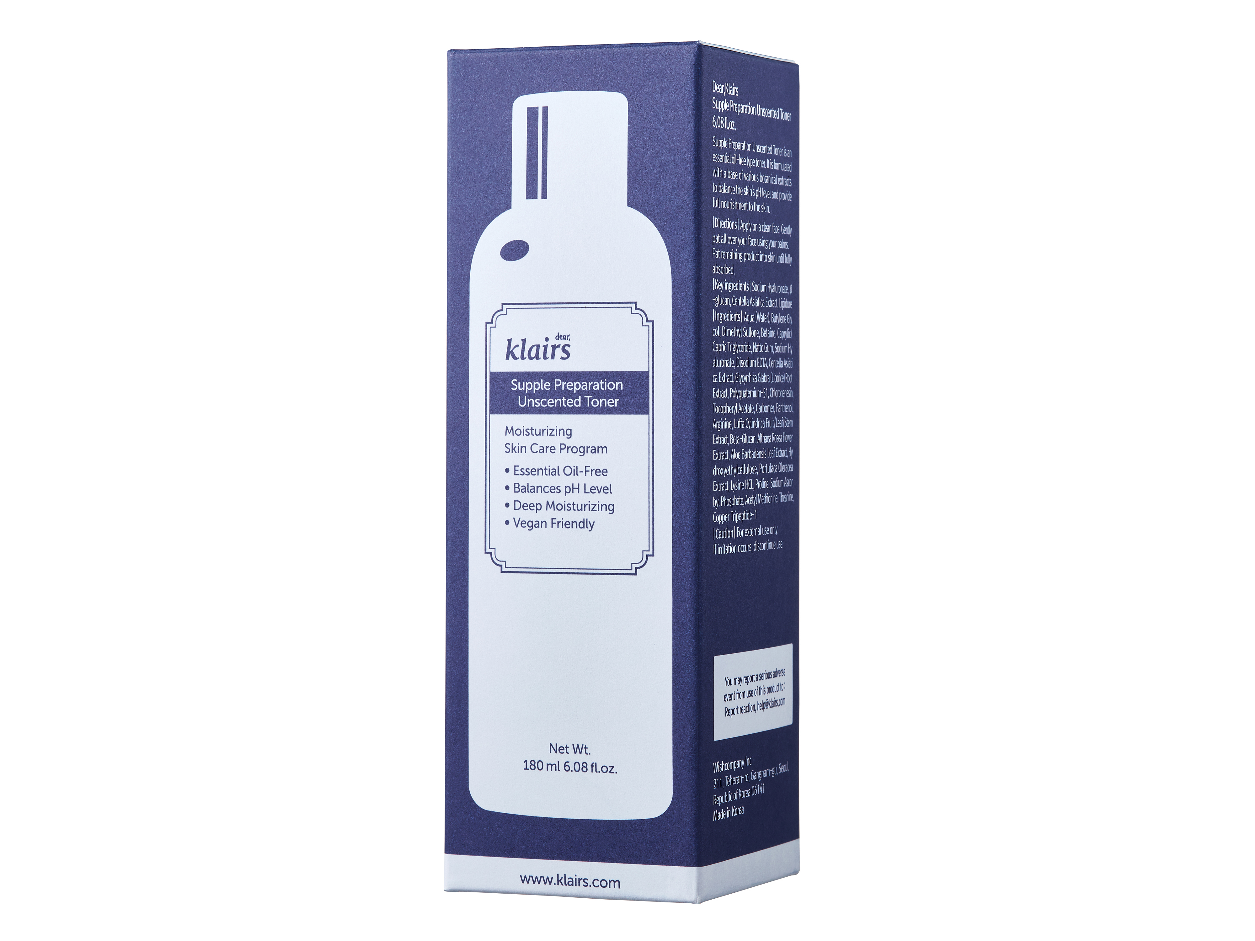 Klairs Supple Preparation Unscented Toner, 180 ml