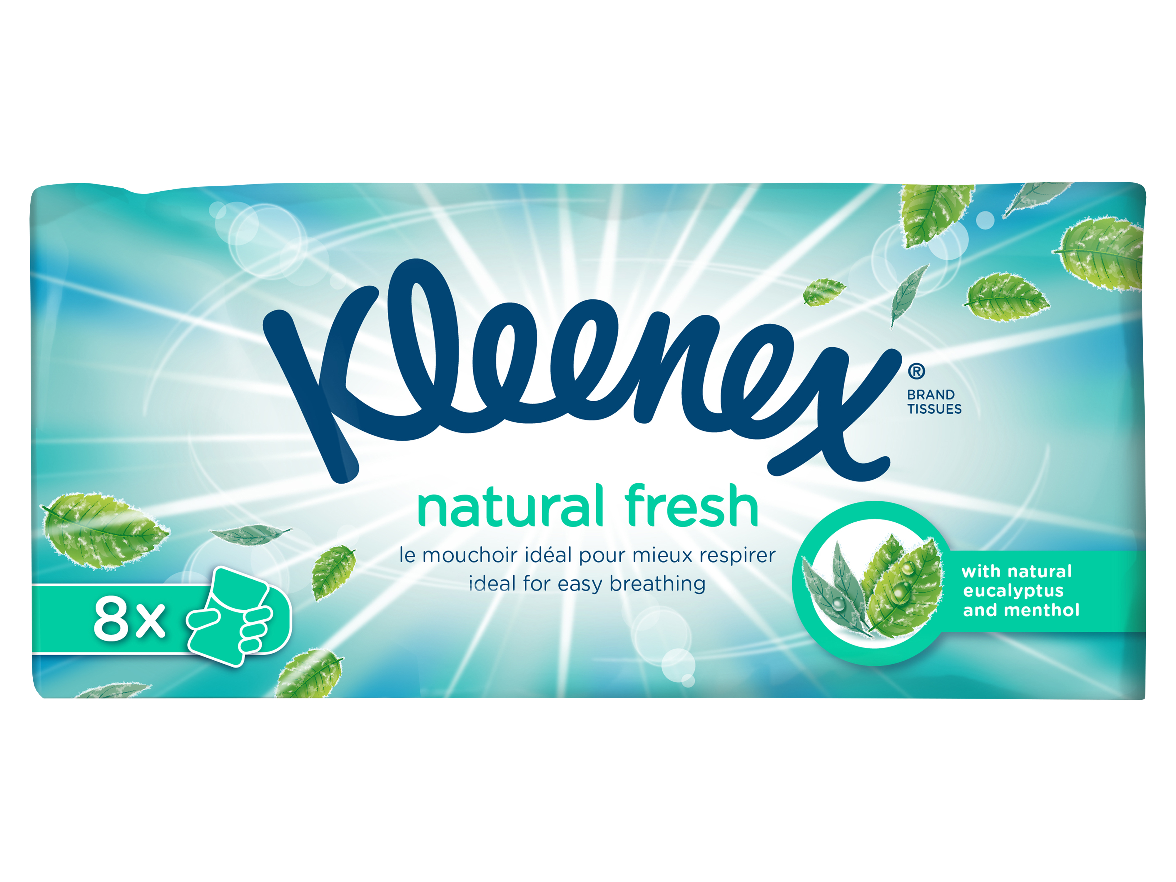 Kleenex Natural Fresh, Med menthol, 8 stk.