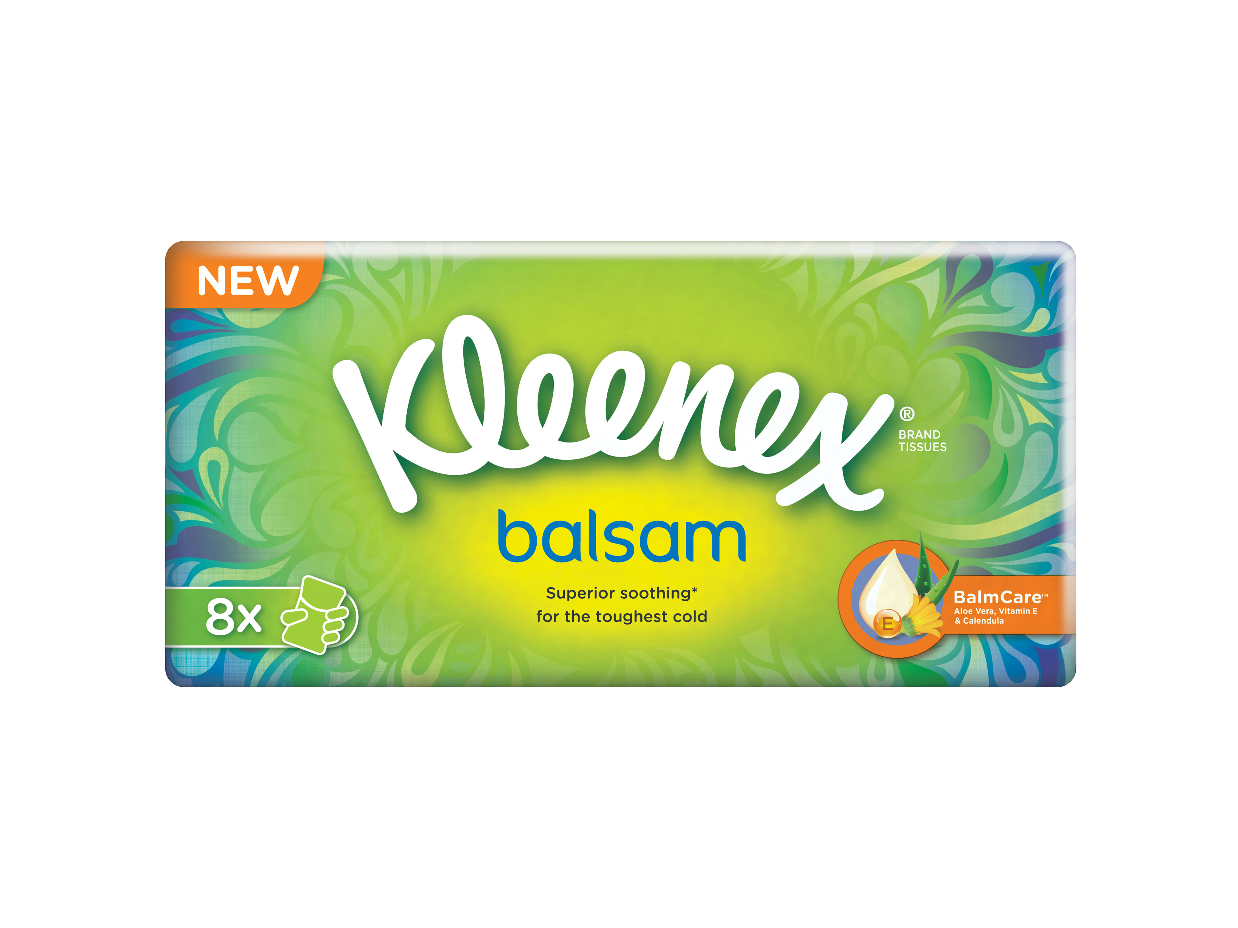 Kleenex Kleenex Balsam Lommetørkler, 8 pakker
