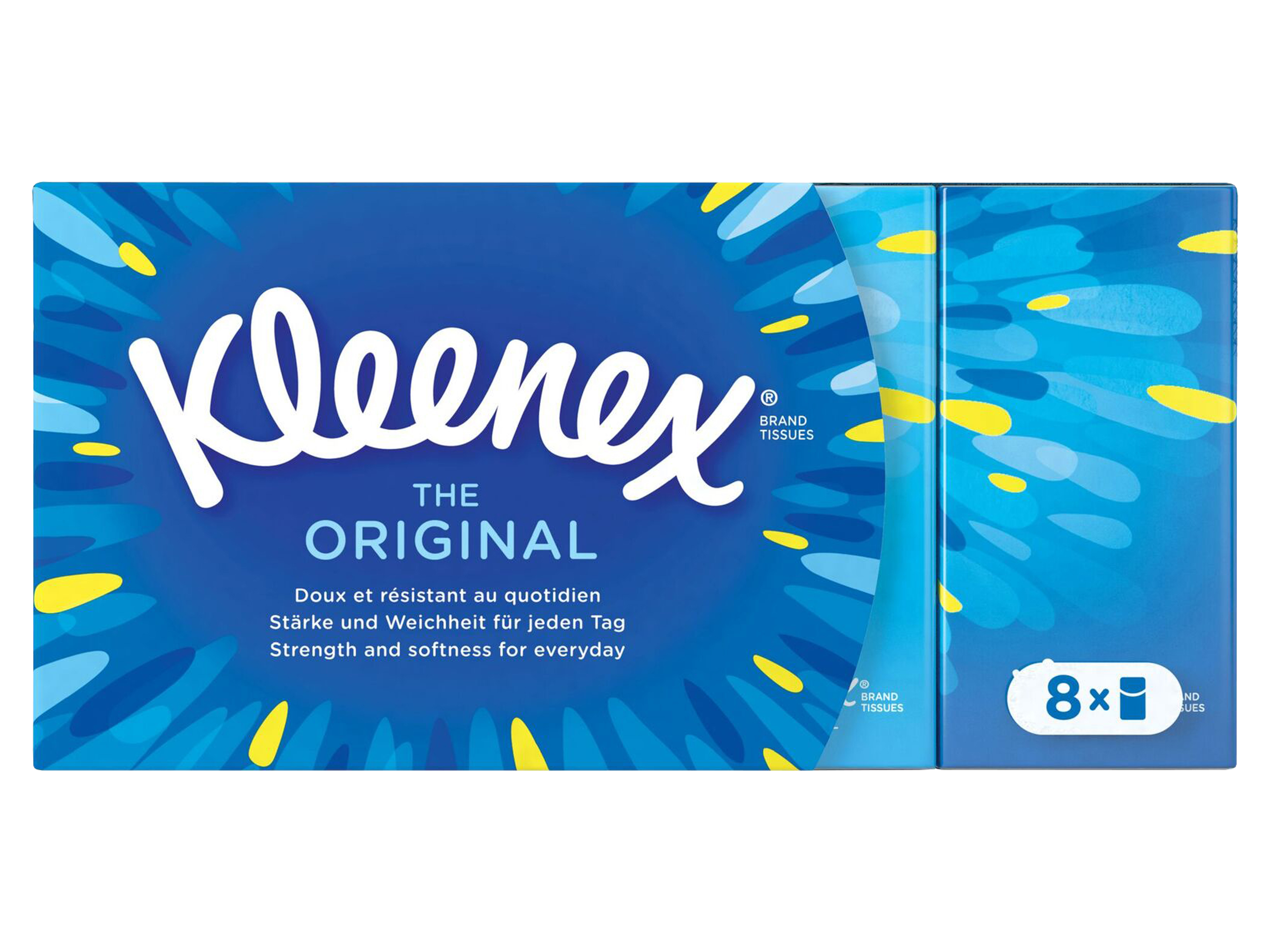 Kleenex Original Papirlommetørkler, 8 stk