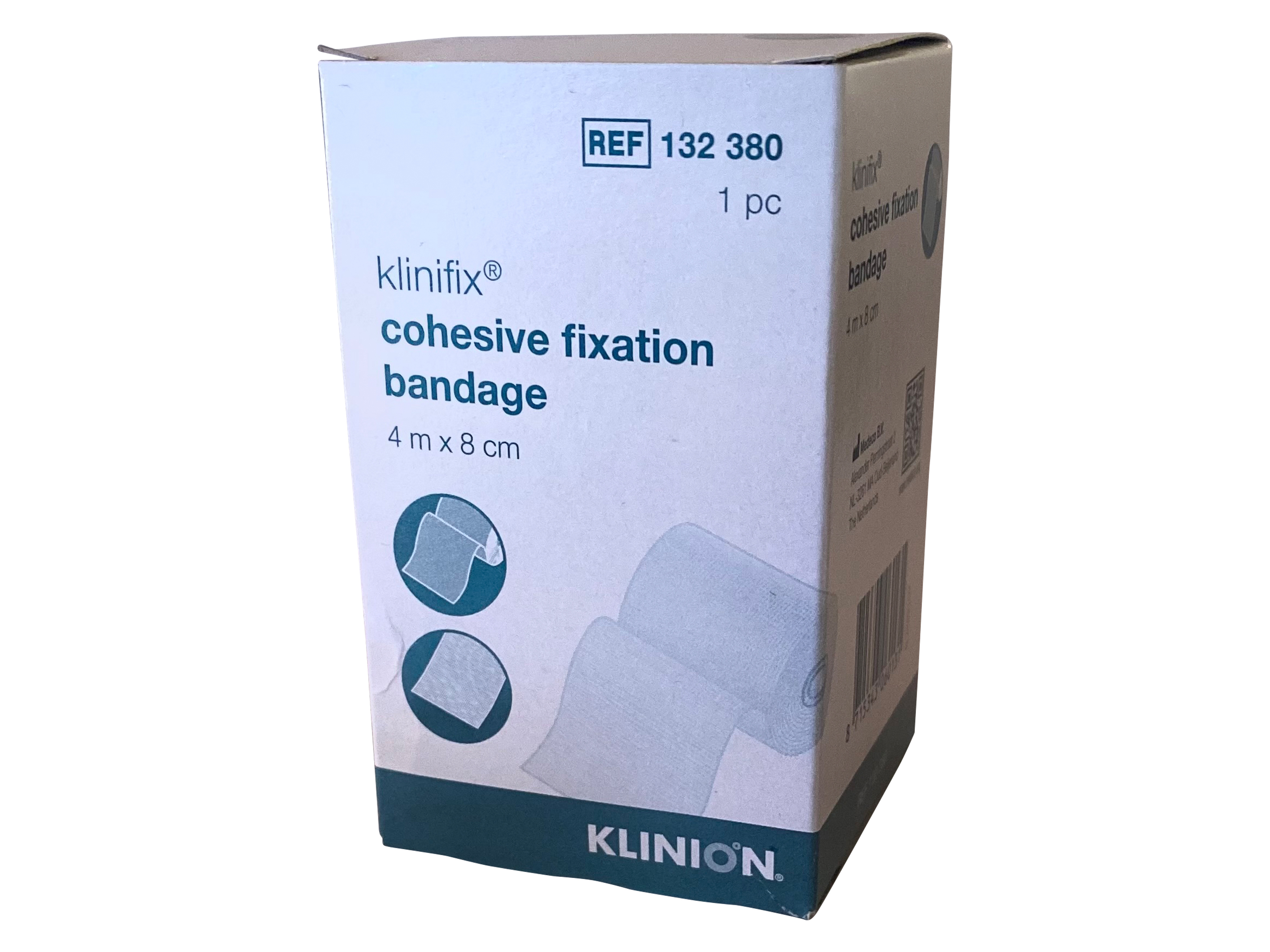 Klinion Cohesive Elastisk bind 8 cmx4m, 1 stk