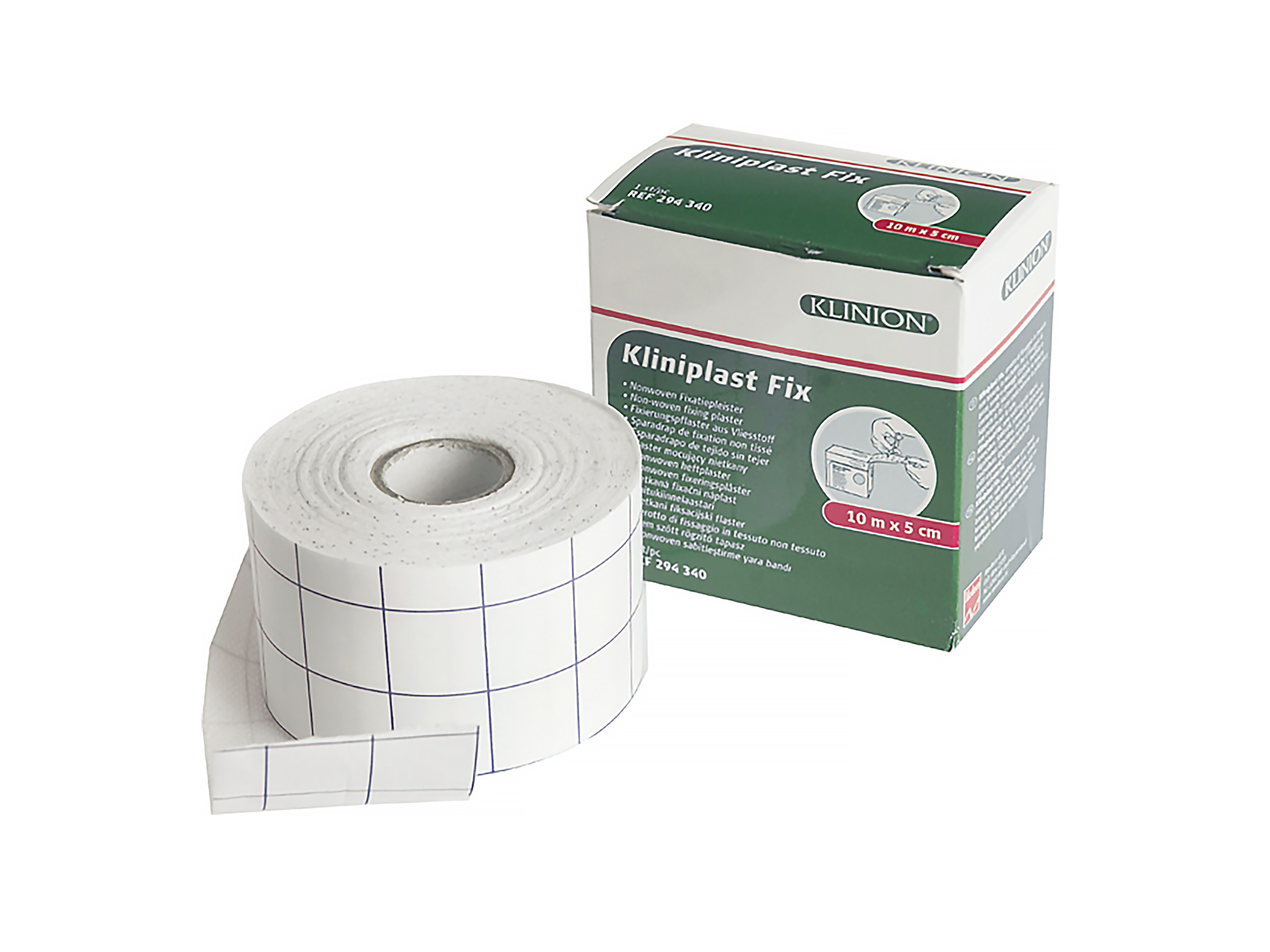 Klinion Kliniplast Fixeringstape Non wowen, 5cmx10m, 1 stk.