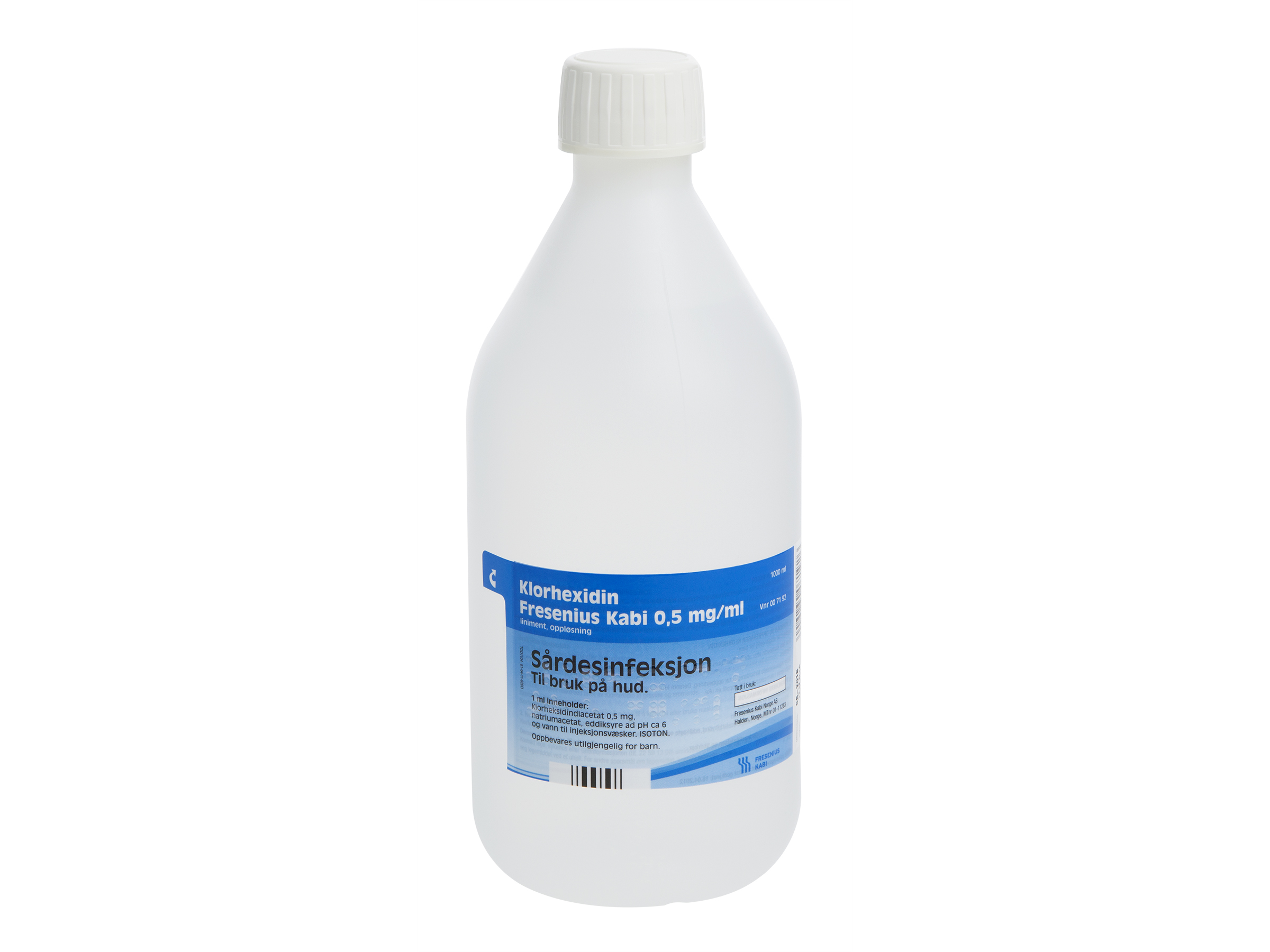 Klorhexidin Liniment 0,5 mg/ml, 1000 ml.