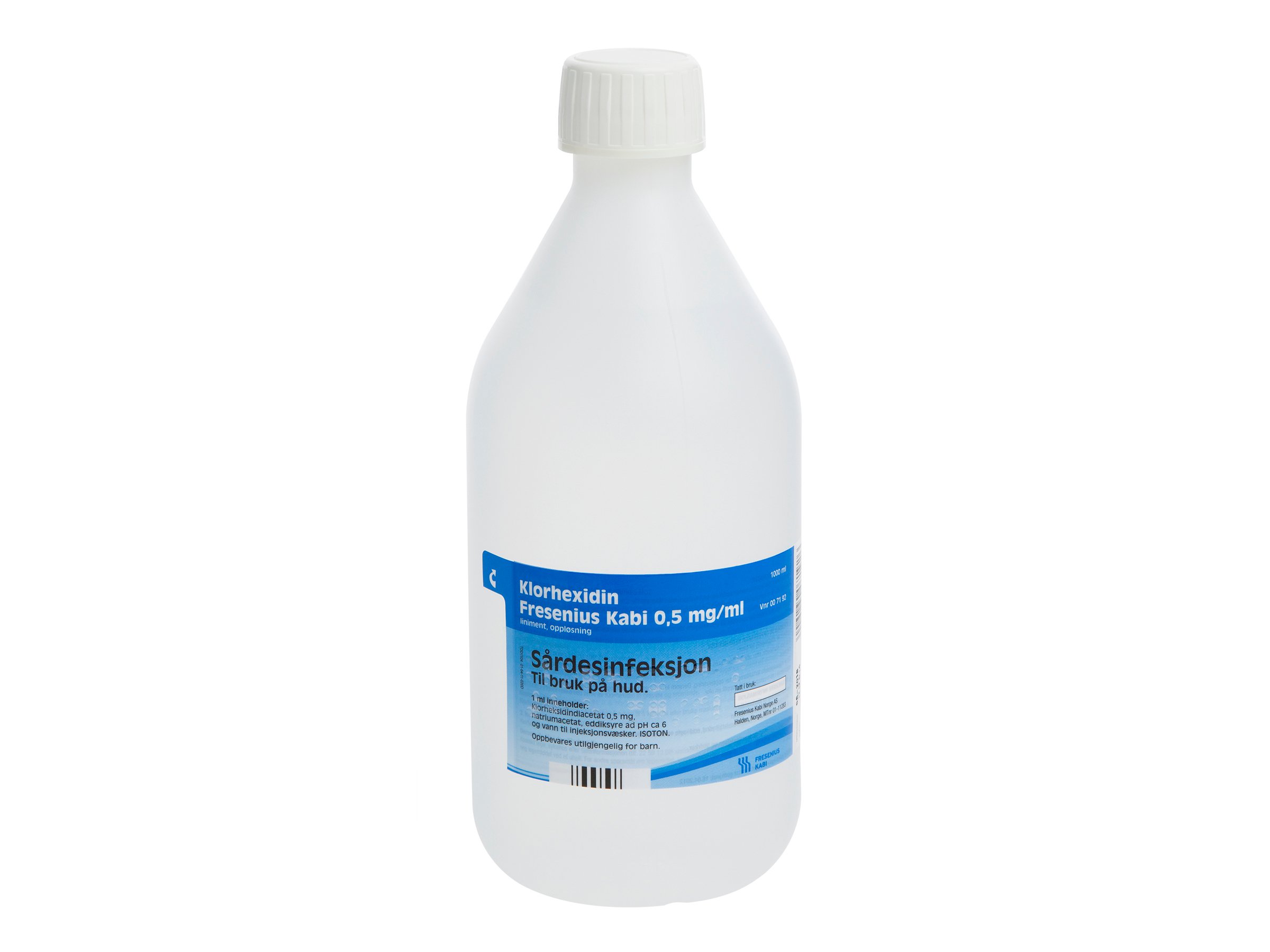 Klorhexidin Liniment 0,5 mg/ml, 1000 ml.