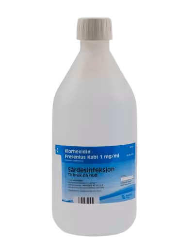 Klorhexidin Liniment  1 mg/ml, 1000 ml.