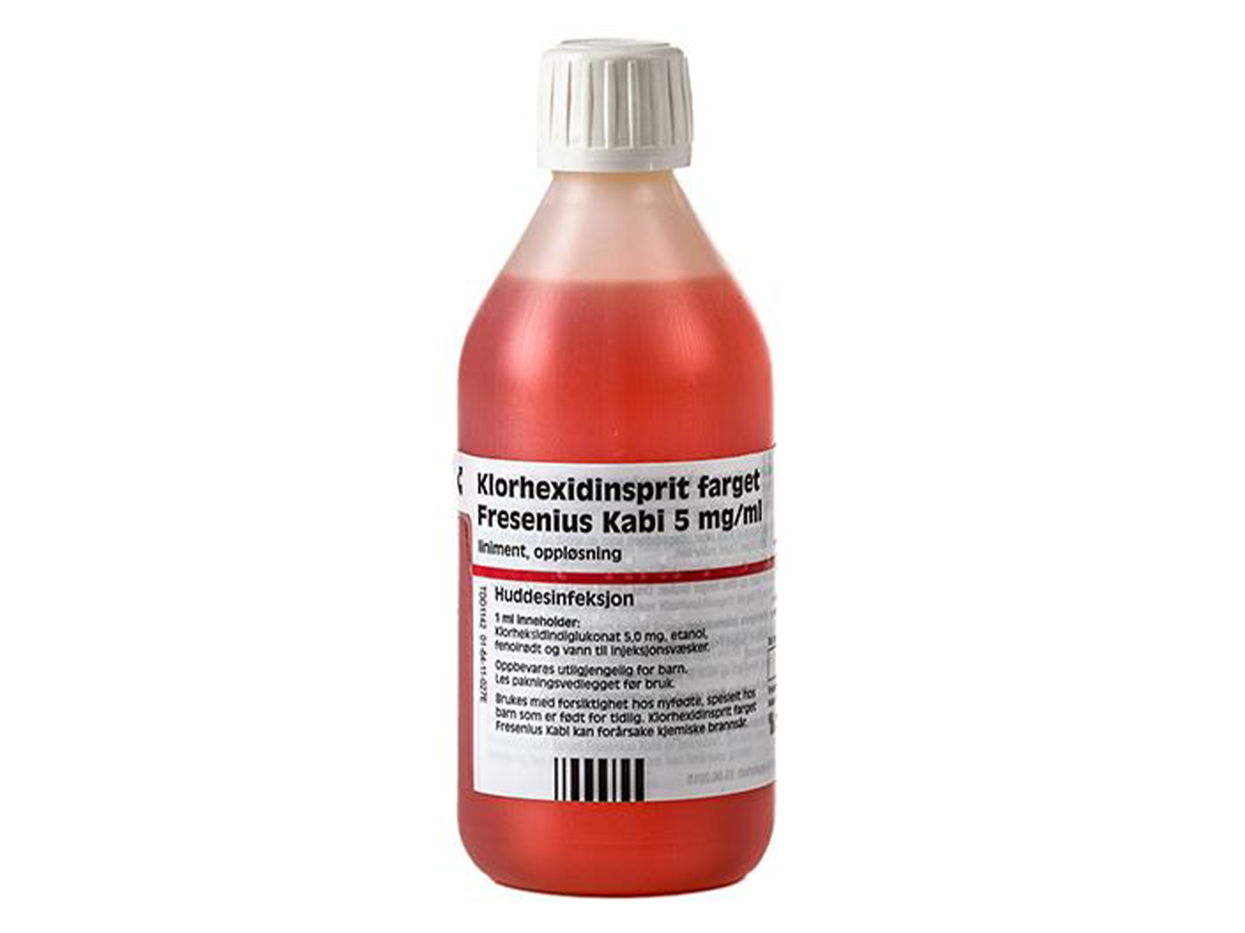 Klorhexidin Klorhexidinsprit farget, 5 mg/ml, 250ml