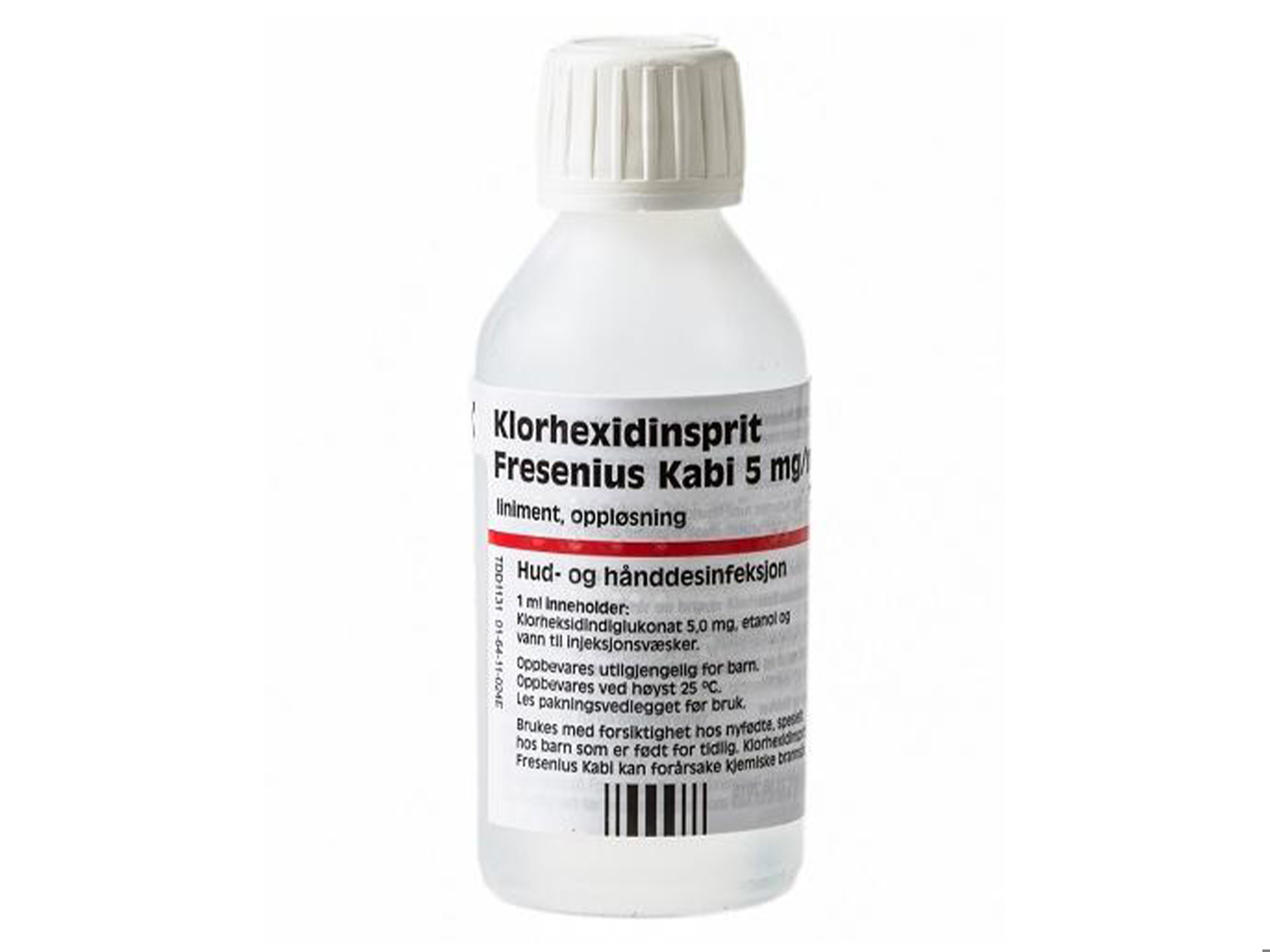 Klorhexidin Klorhexidinsprit, 125 ml.