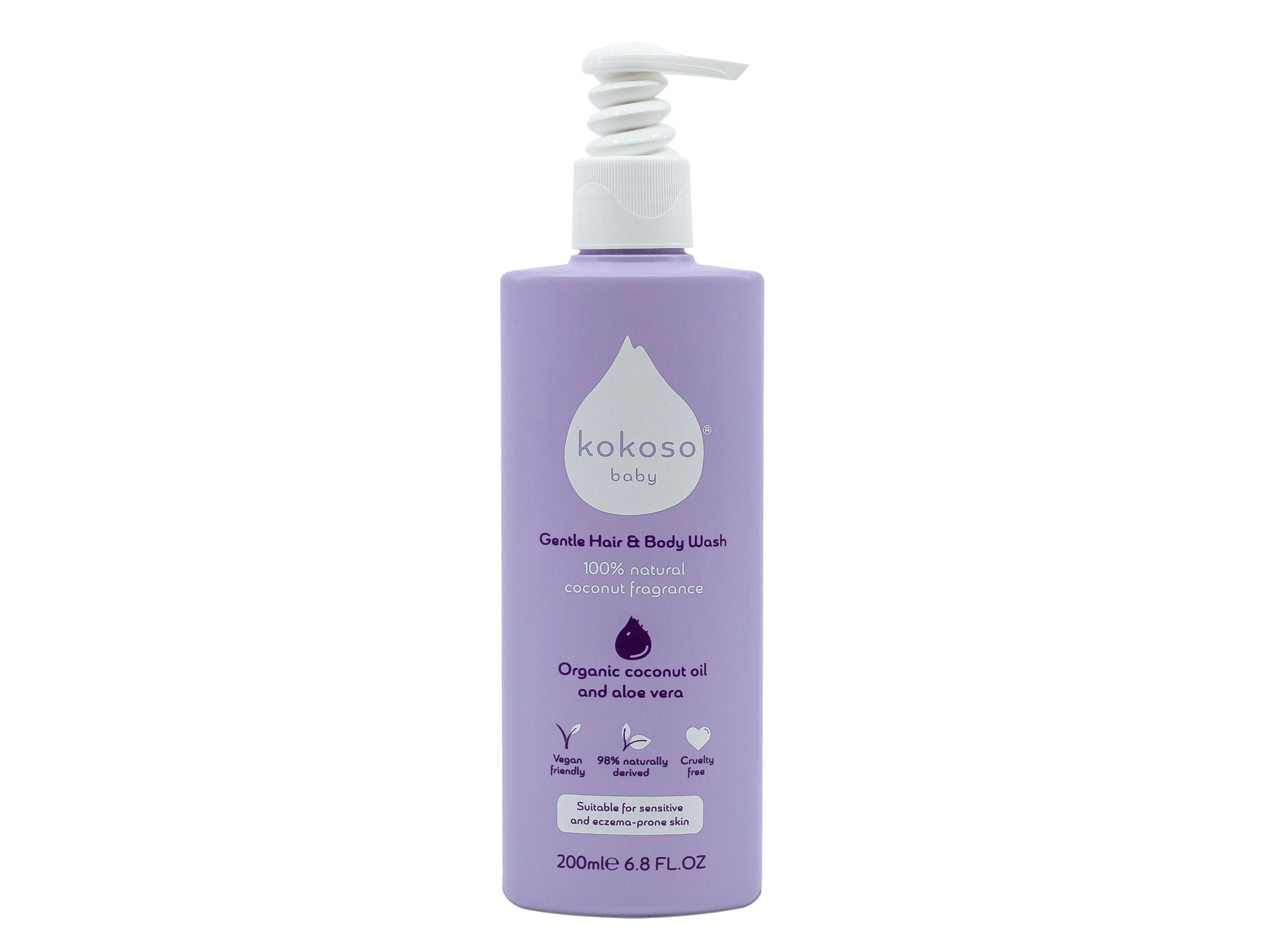 Kokoso Baby Hair & Body Wash, 200 ml