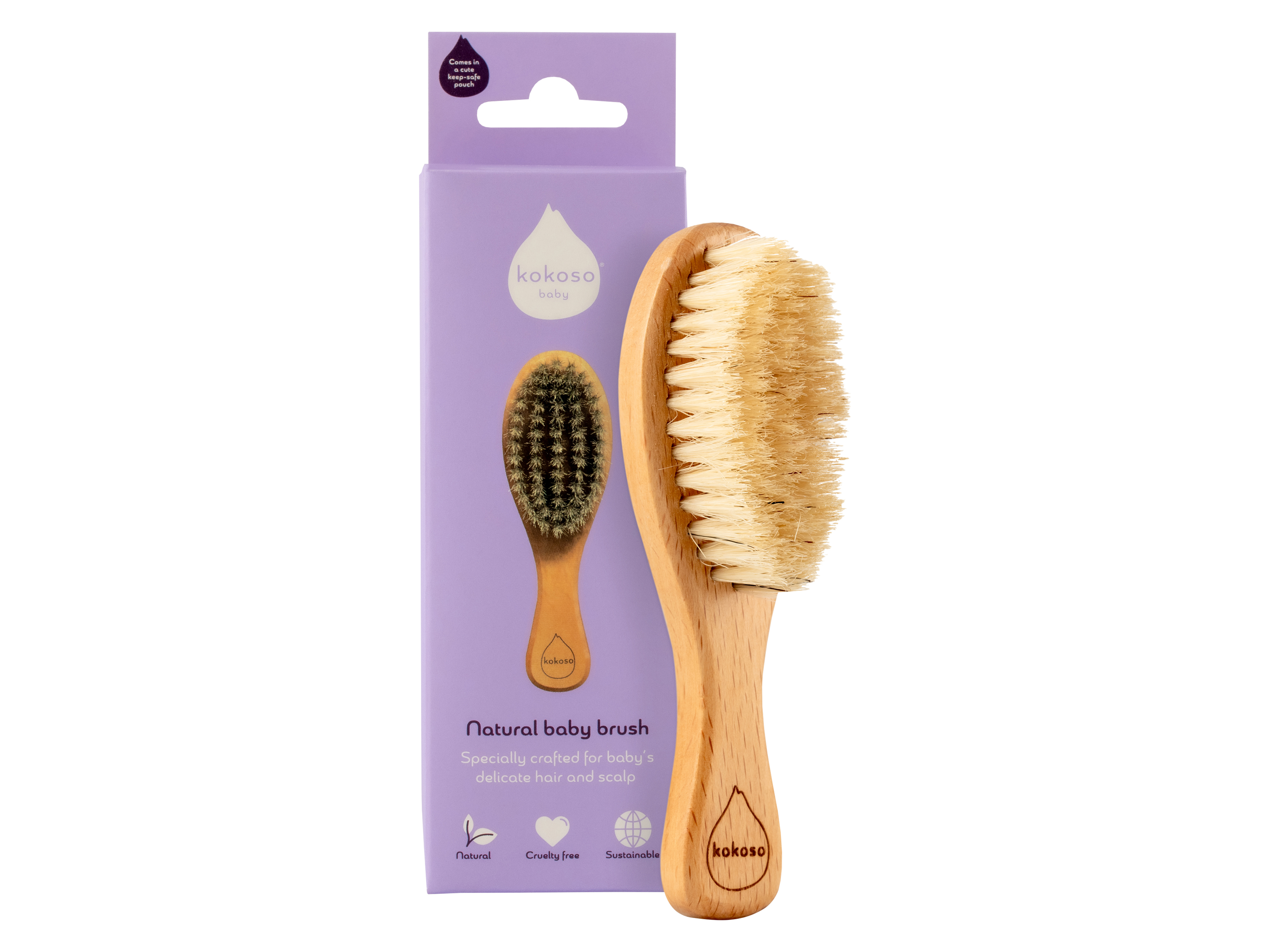 Kokoso Baby naturbørste, 1 stk.