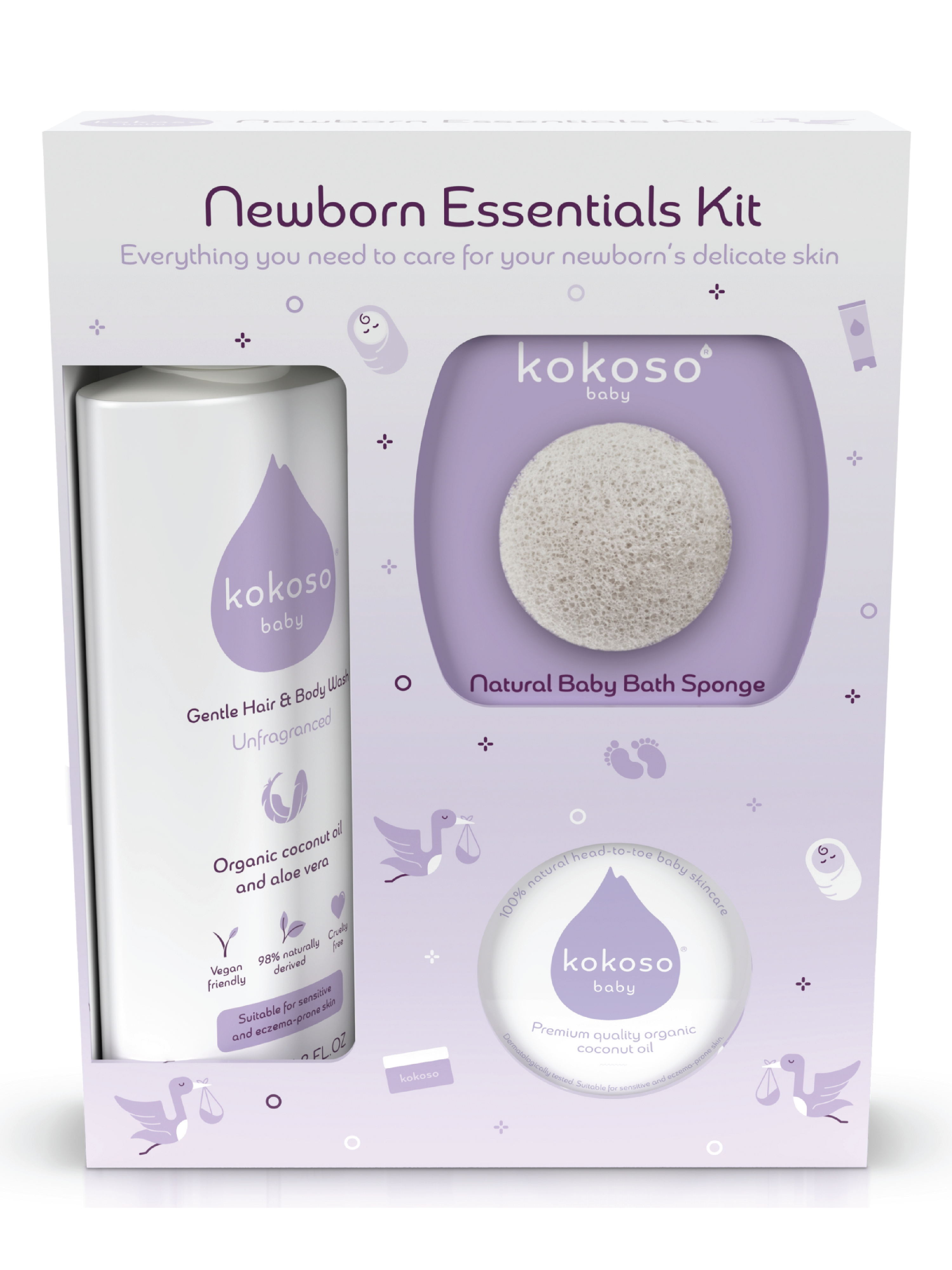 Kokoso Baby Newborn Essential Gavesett, 1 sett