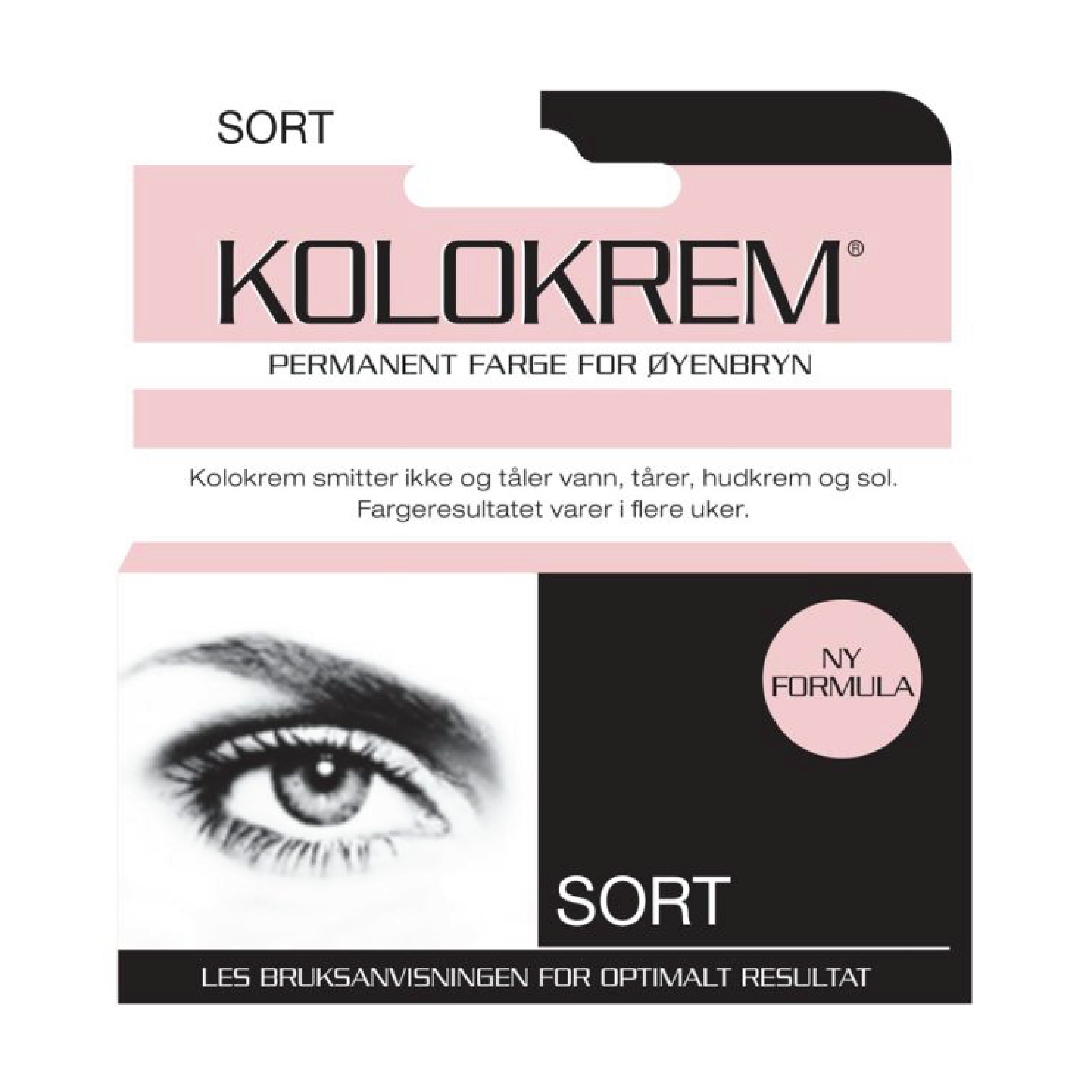 Kolokrem Øyenbrynsfarge, Sort, 1 stk.
