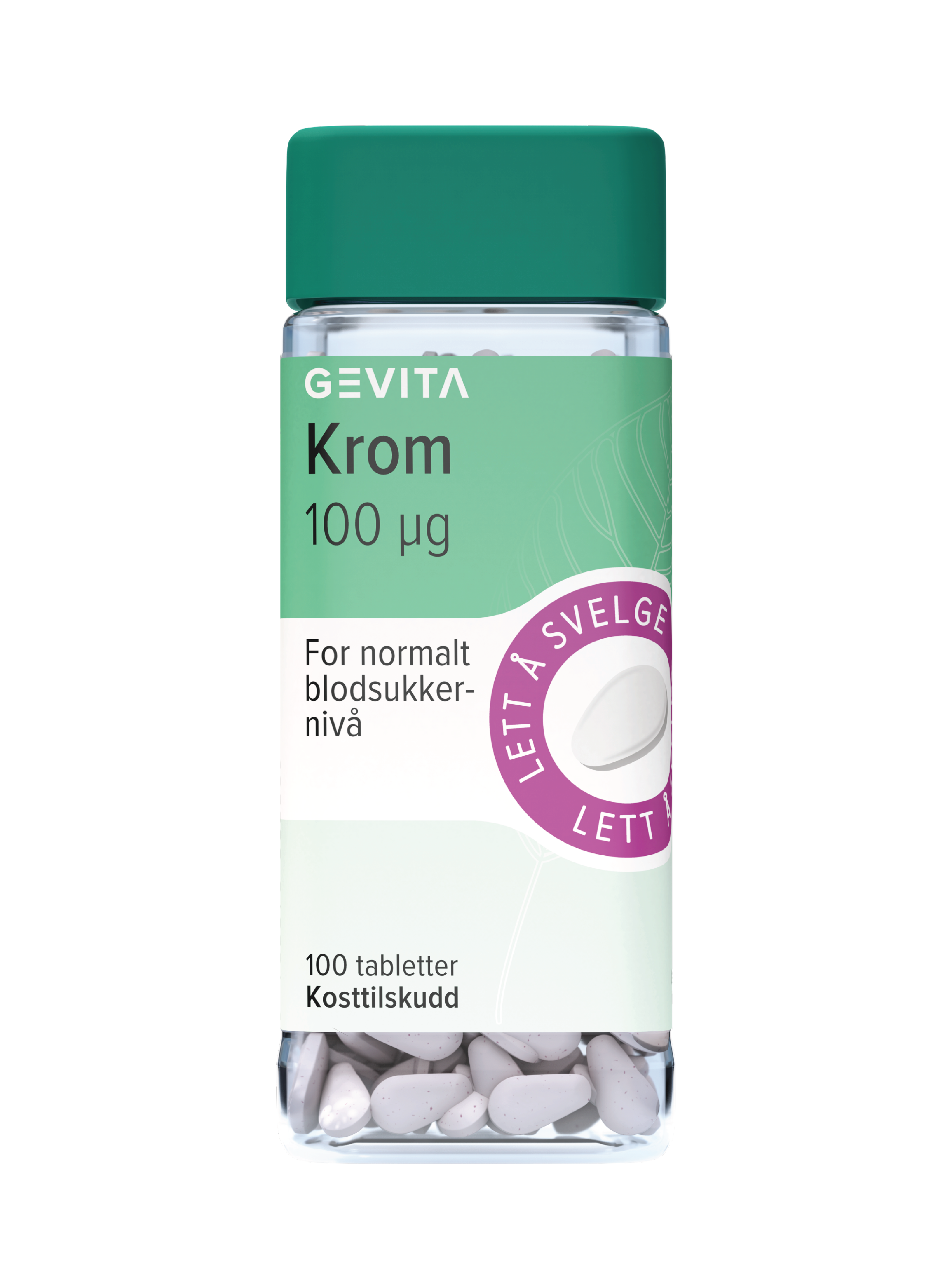Gevita Krom 100 μg, 100 tabletter