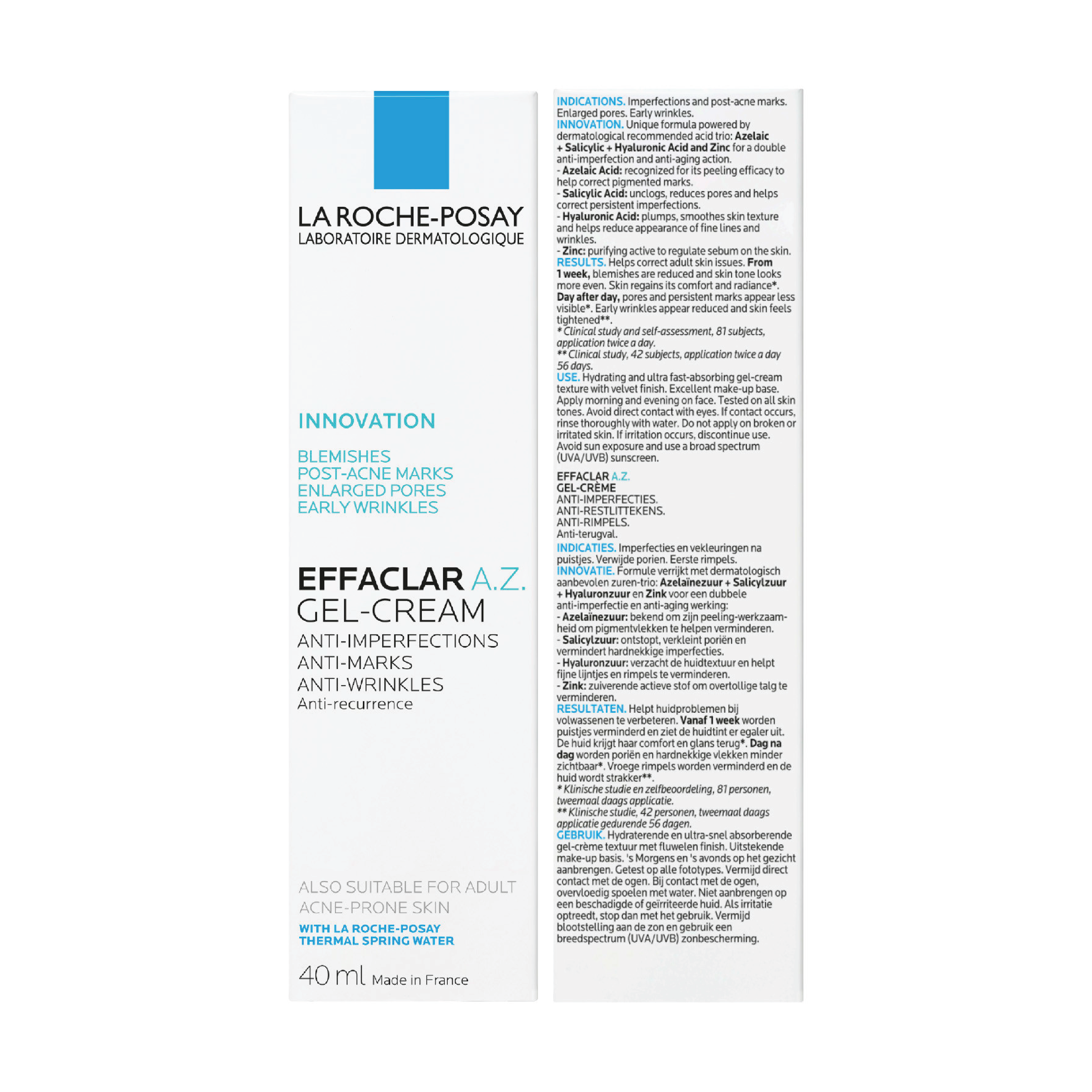 La Roche-Posay Effaclar A.Z. Gel-Creme, 40 ml