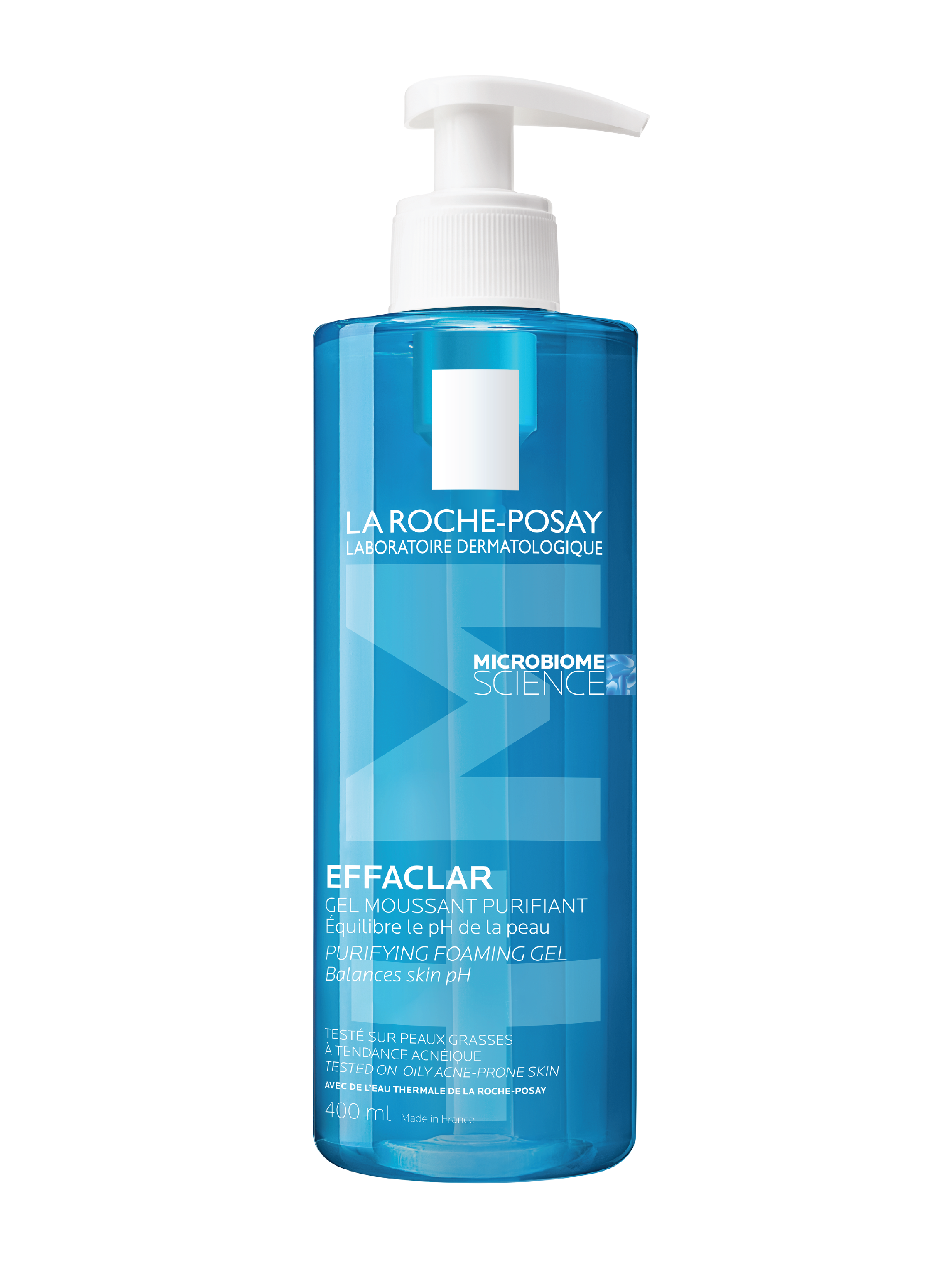 La Roche-Posay Effaclar Cleansing Gel +M Pump, 400 ml