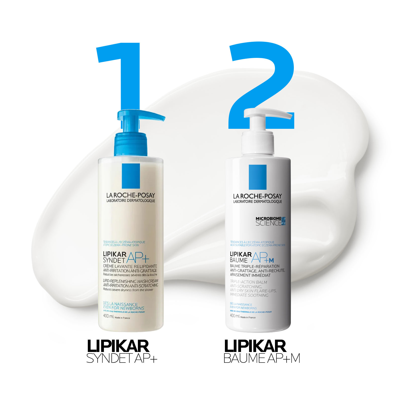 La Roche-Posay Lipikar Baume AP+M Fuktighetskrem, 400 ml