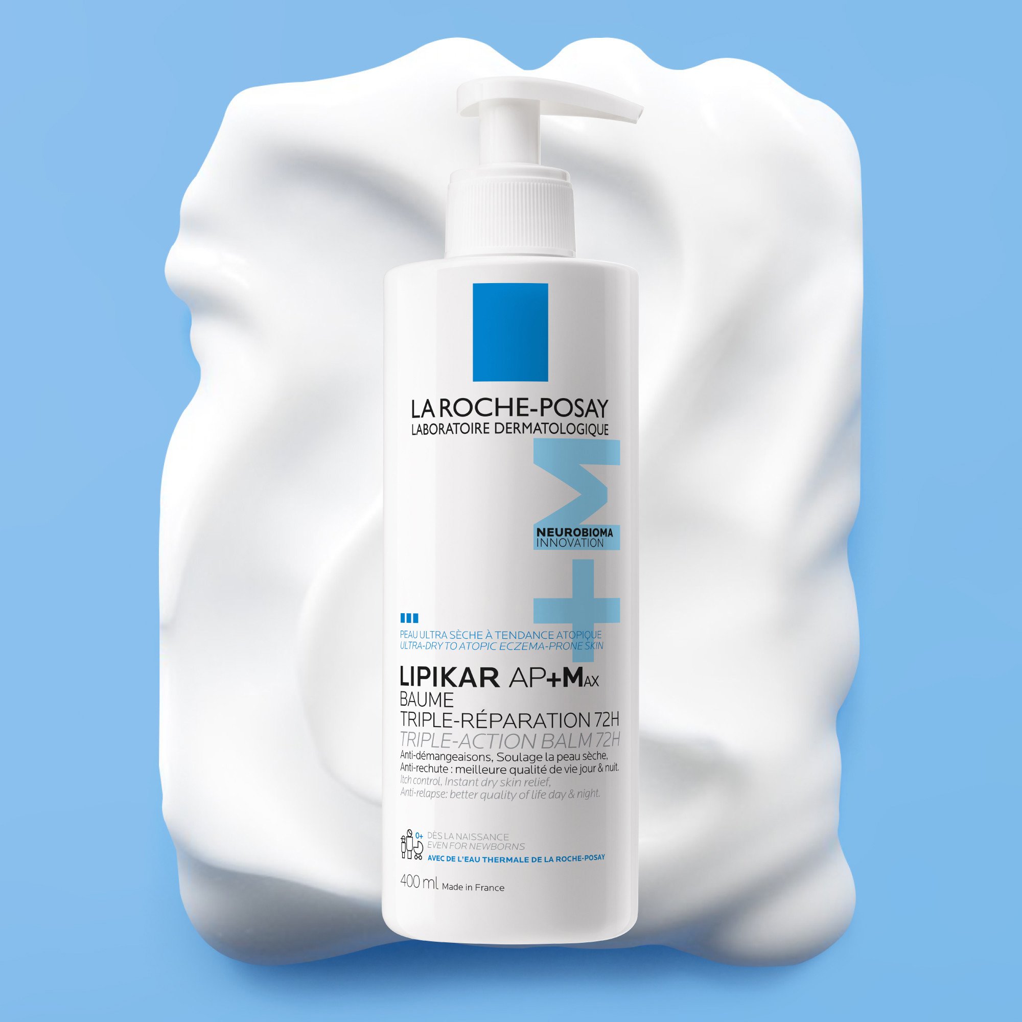 La Roche-Posay Lipikar Baume AP+M Fuktighetskrem, 400 ml