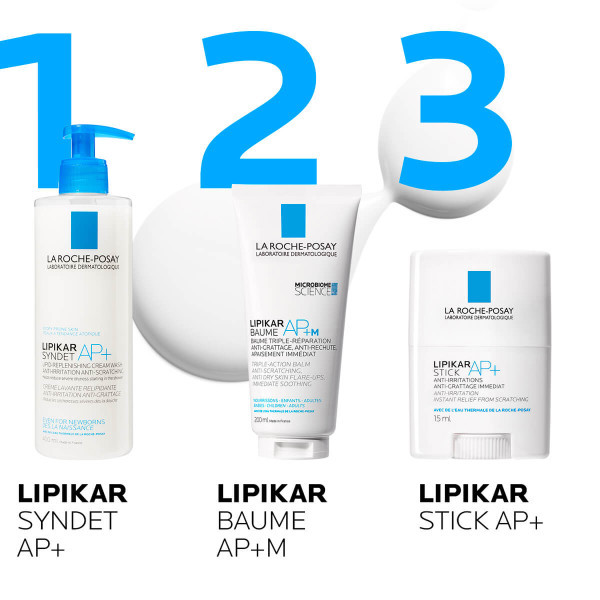 La Roche-Posay Lipikar Syndet AP+ Dusjkrem, 400 ml