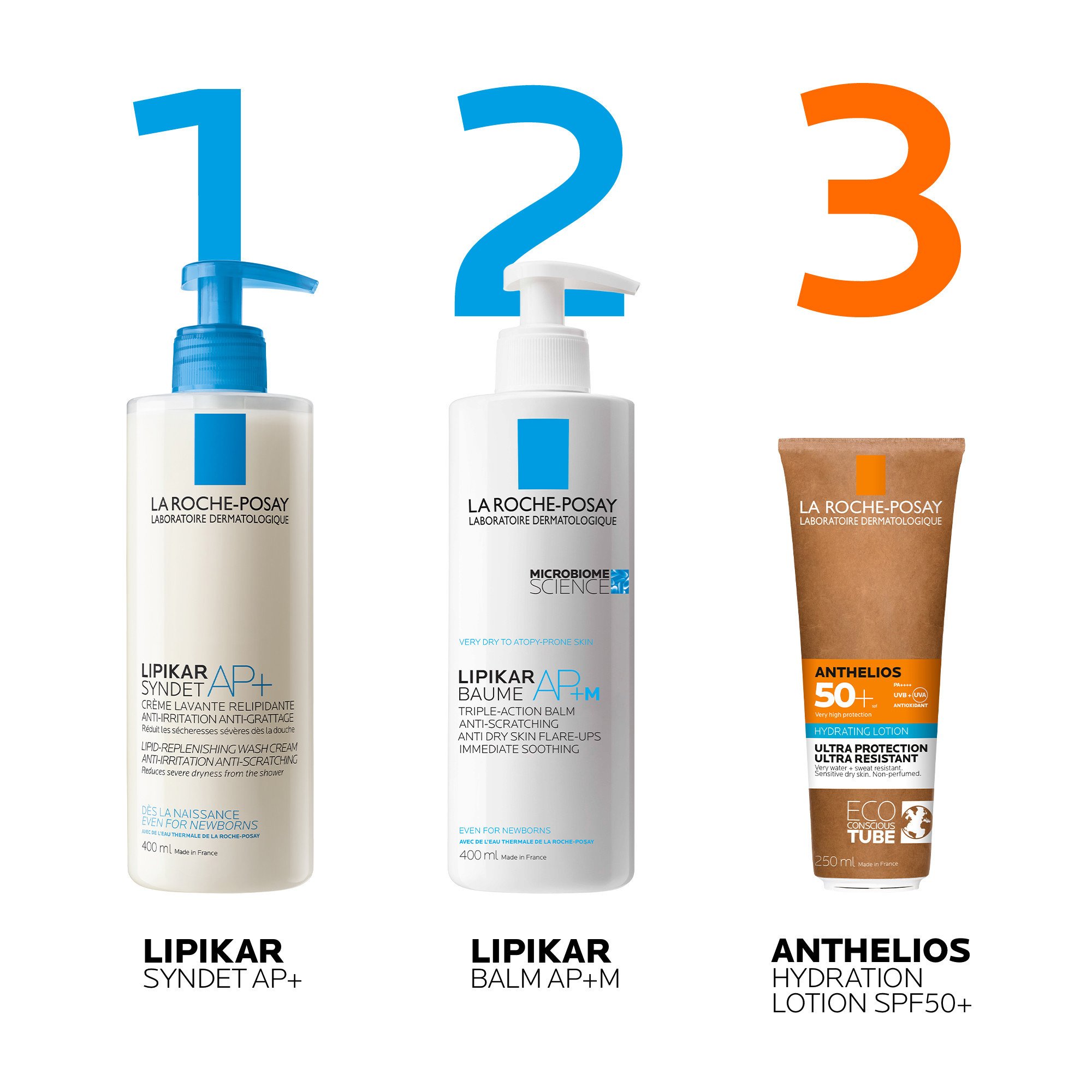 La Roche-Posay Lipikar Syndet AP+ Dusjkrem, 400 ml