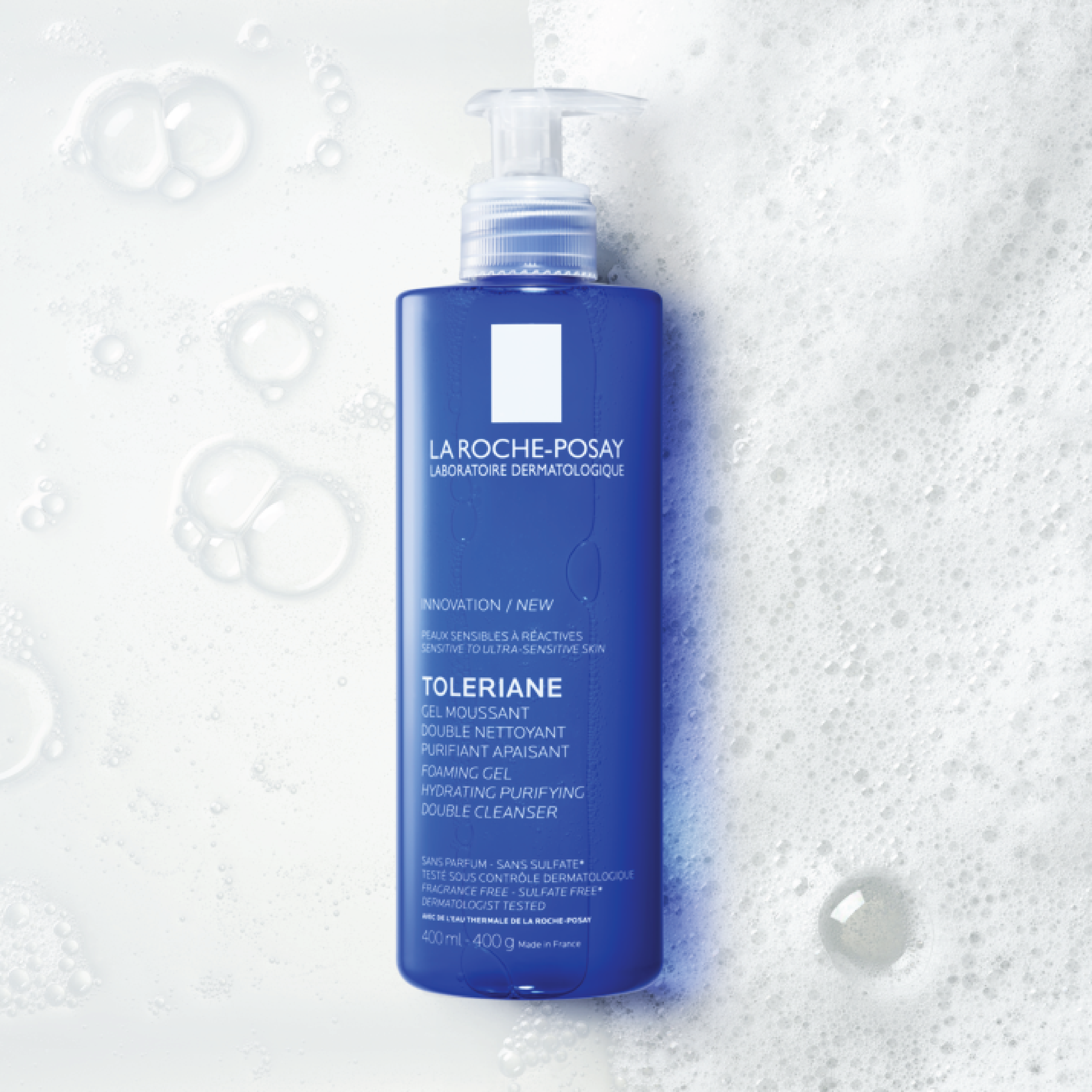 La Roche-Posay Toleriane Foaming Gel Double Cleanser, 400 ml