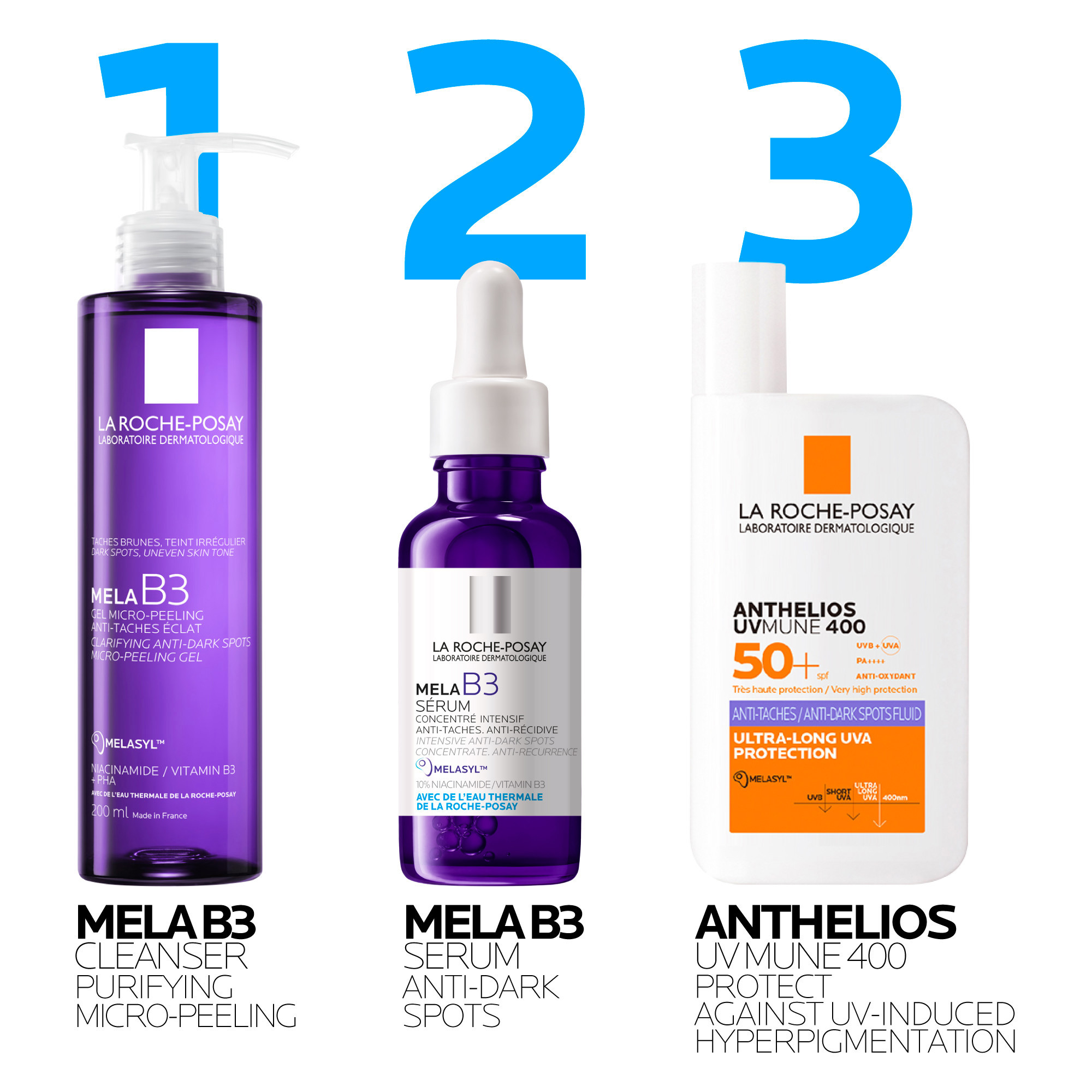 La Roche-Posay Mela B3 Facial Gel Cleanser, 200 ml