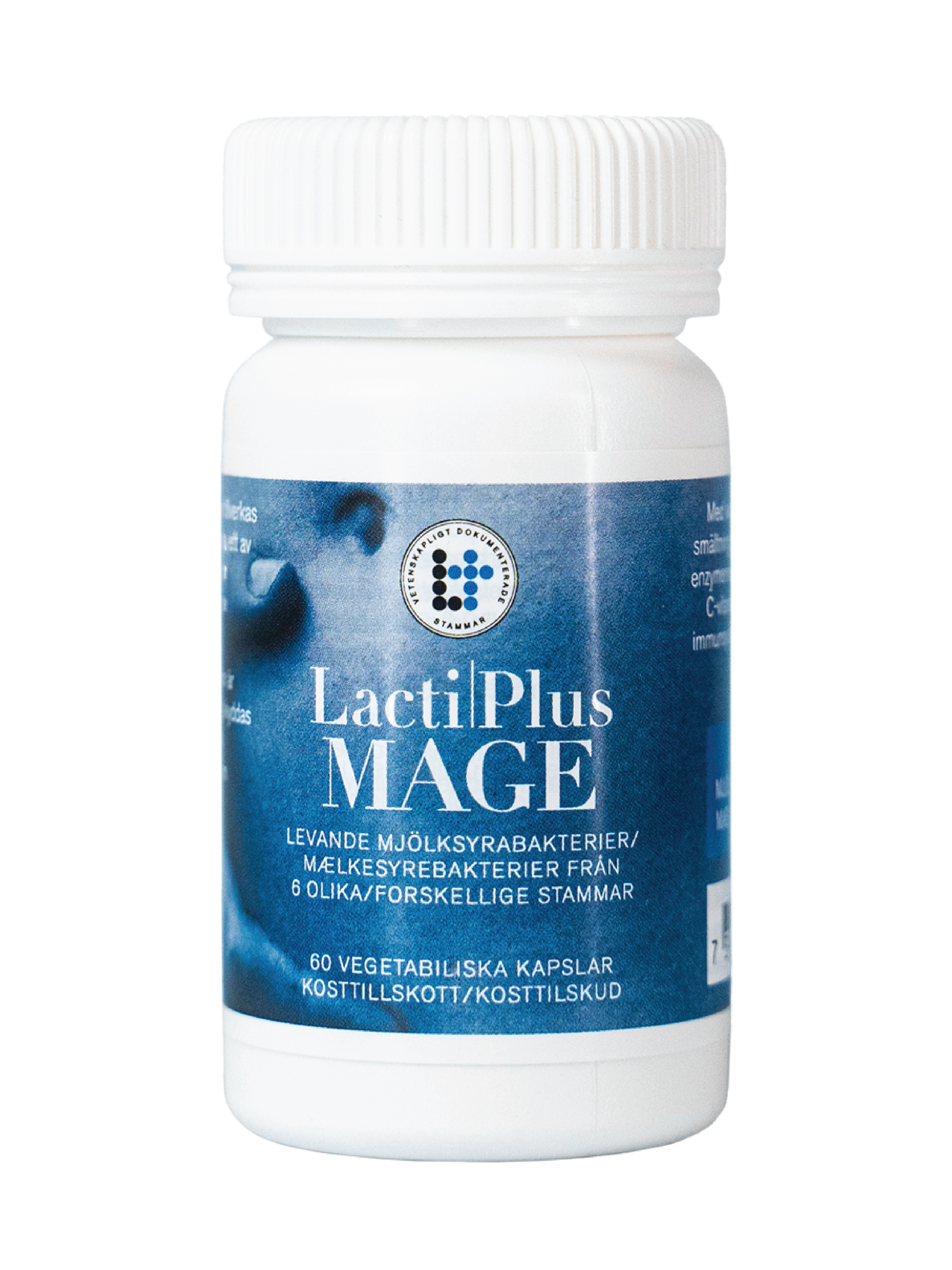 LactiPlus Mage – melkesyrebakterier for daglig bruk, 60 kapsler