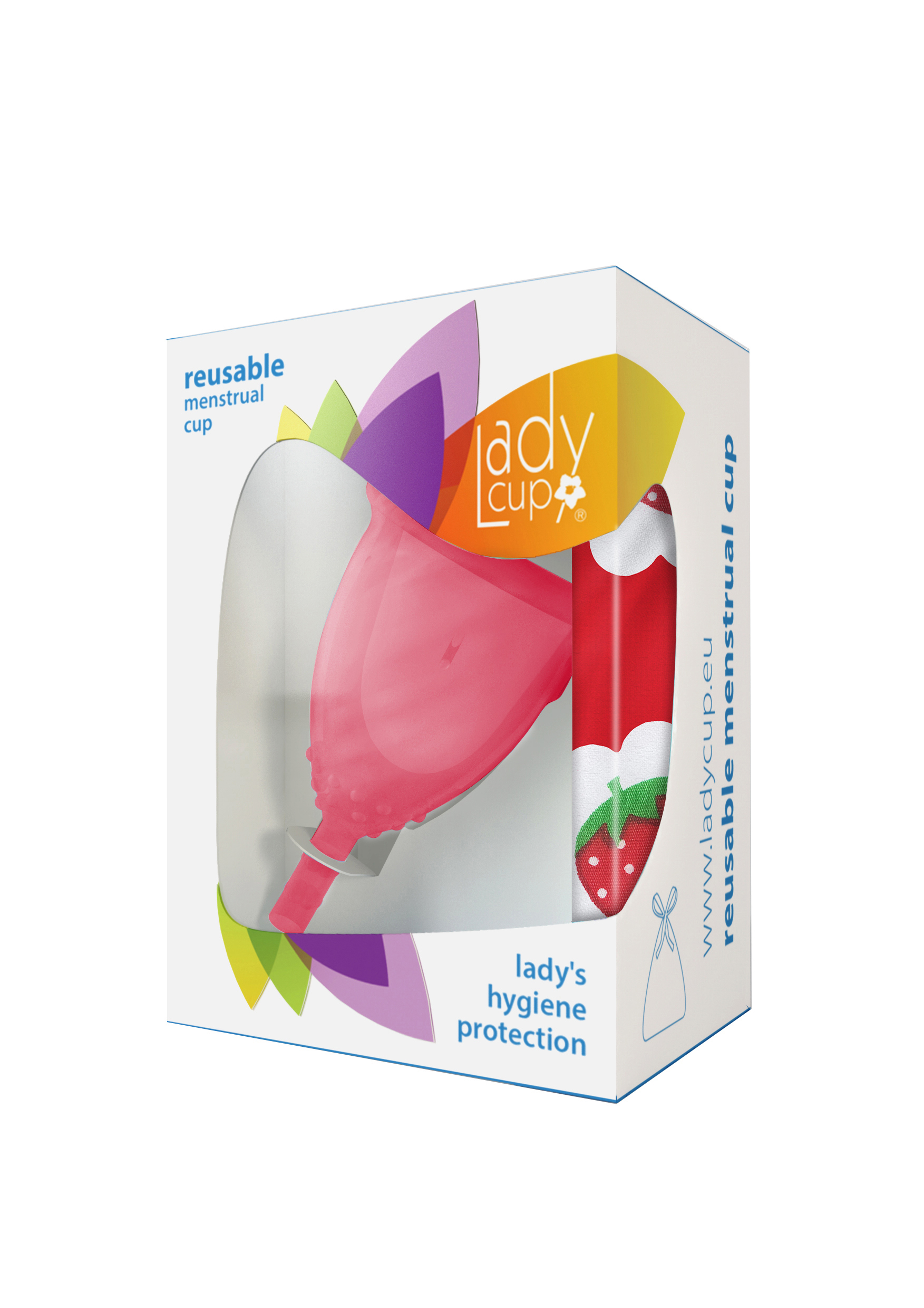 LadyCup Sweet Strawberry Large, 1 stk - Menstruasjon og PMS - Farmasiet.no